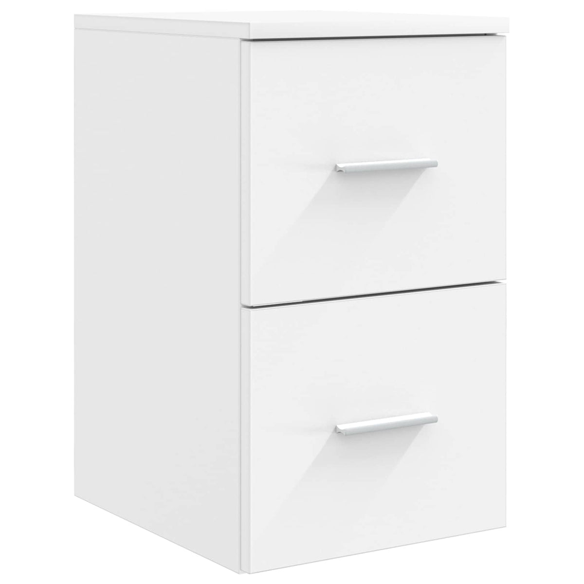 vidaXL Badkamermeubelset 4 pcs Wit Bewerkt hout en glas