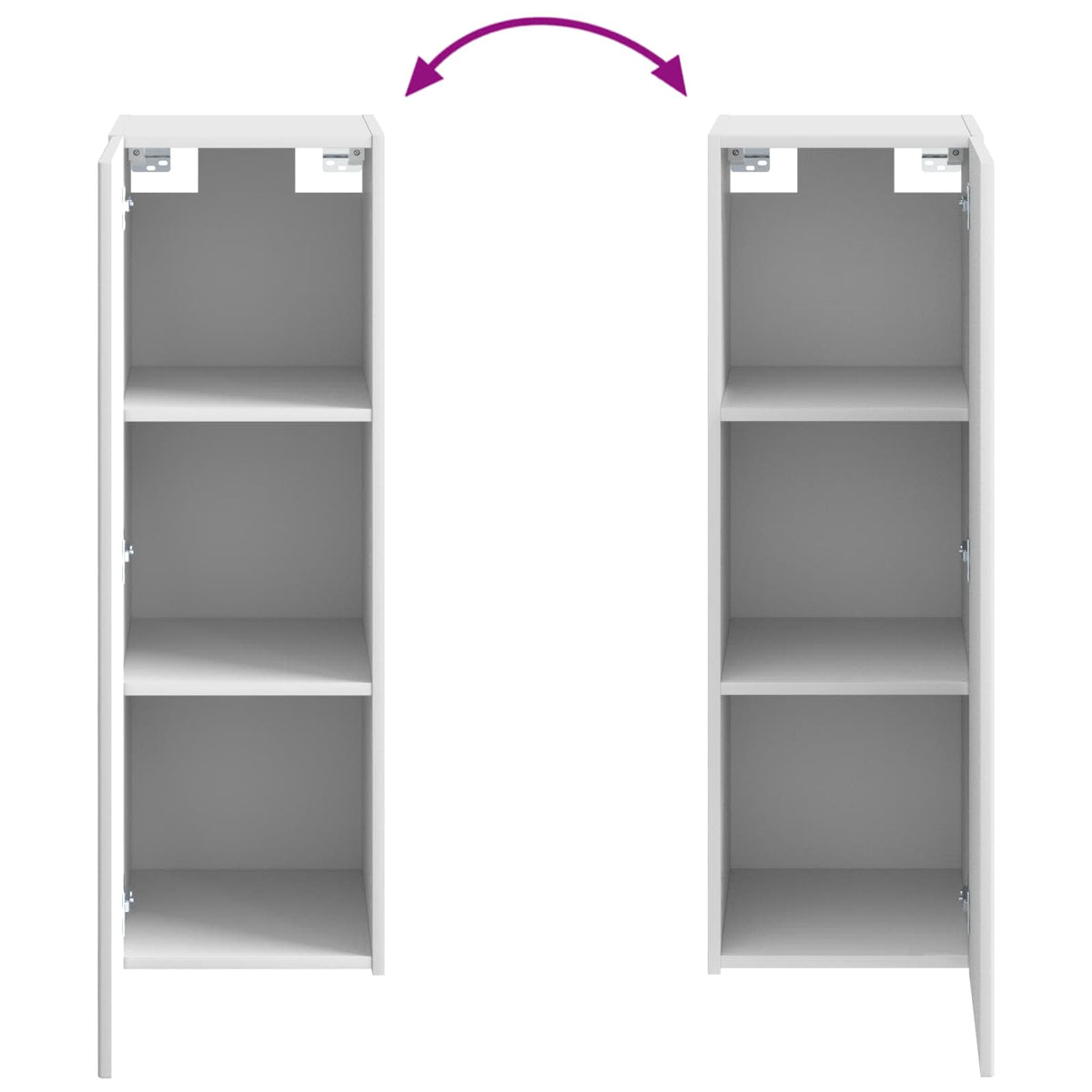 vidaXL Badkamermeubelset 4 pcs Wit Bewerkt hout en glas