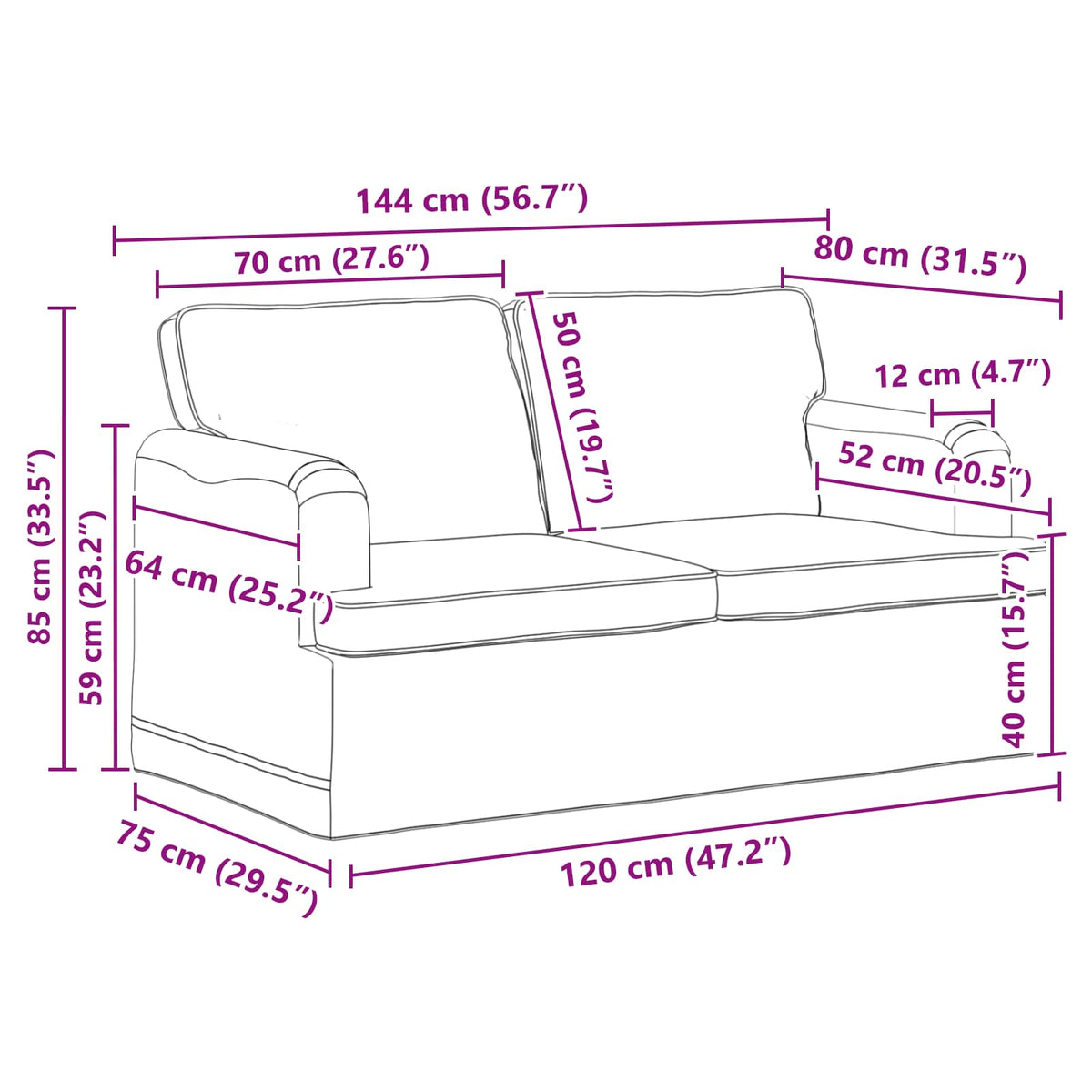 vidaXL Bank 2 pcs Lichtgrijs Metaal