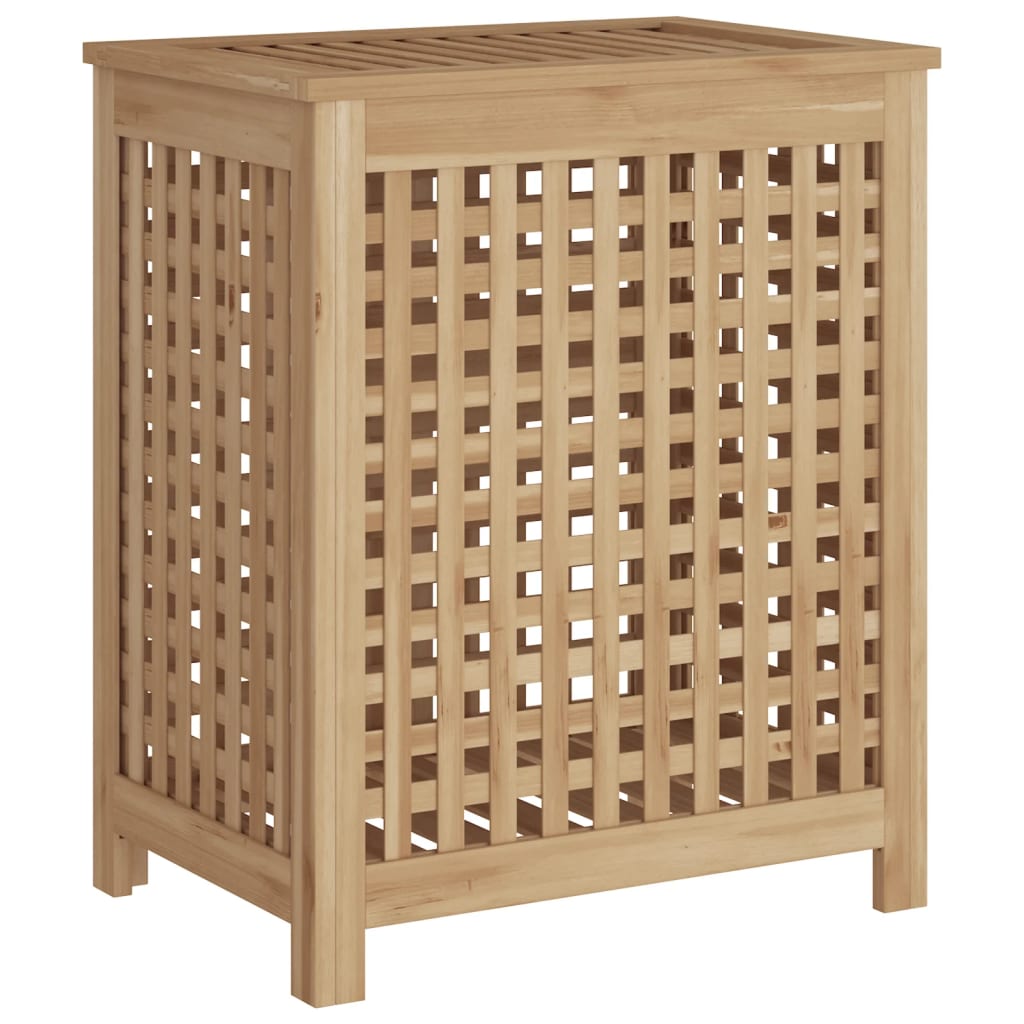 vidaXL Wasmand 50x35x60 cm massief teakhout - Aashly