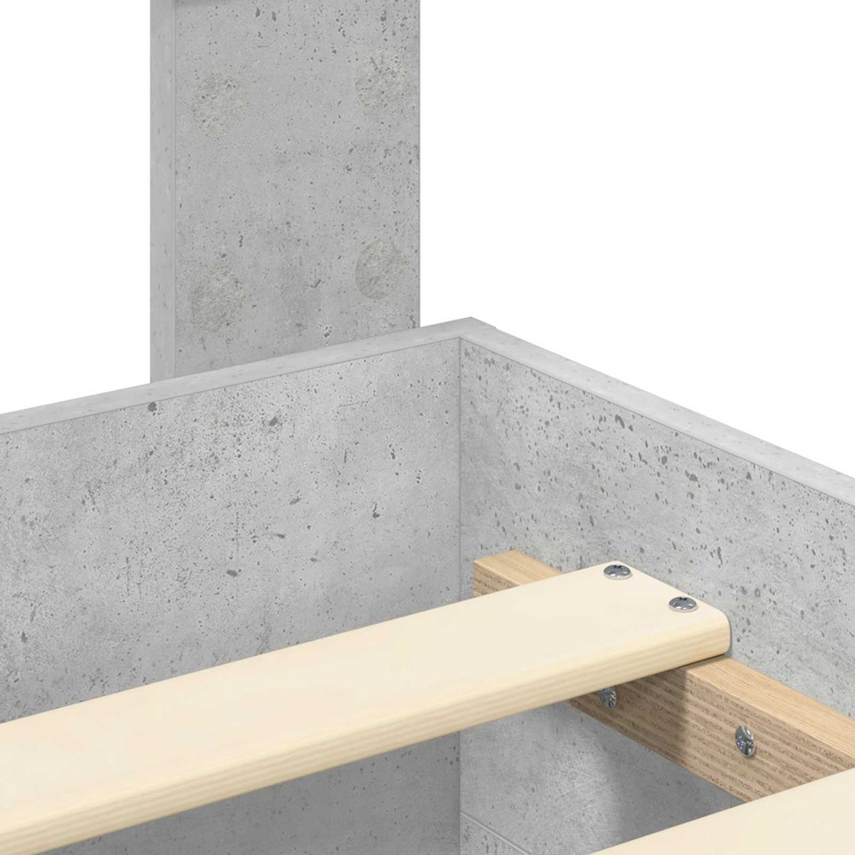 vidaXL Bedframe met lade Zwart en Zilver 200 x 200 cm Bewerkt hout
