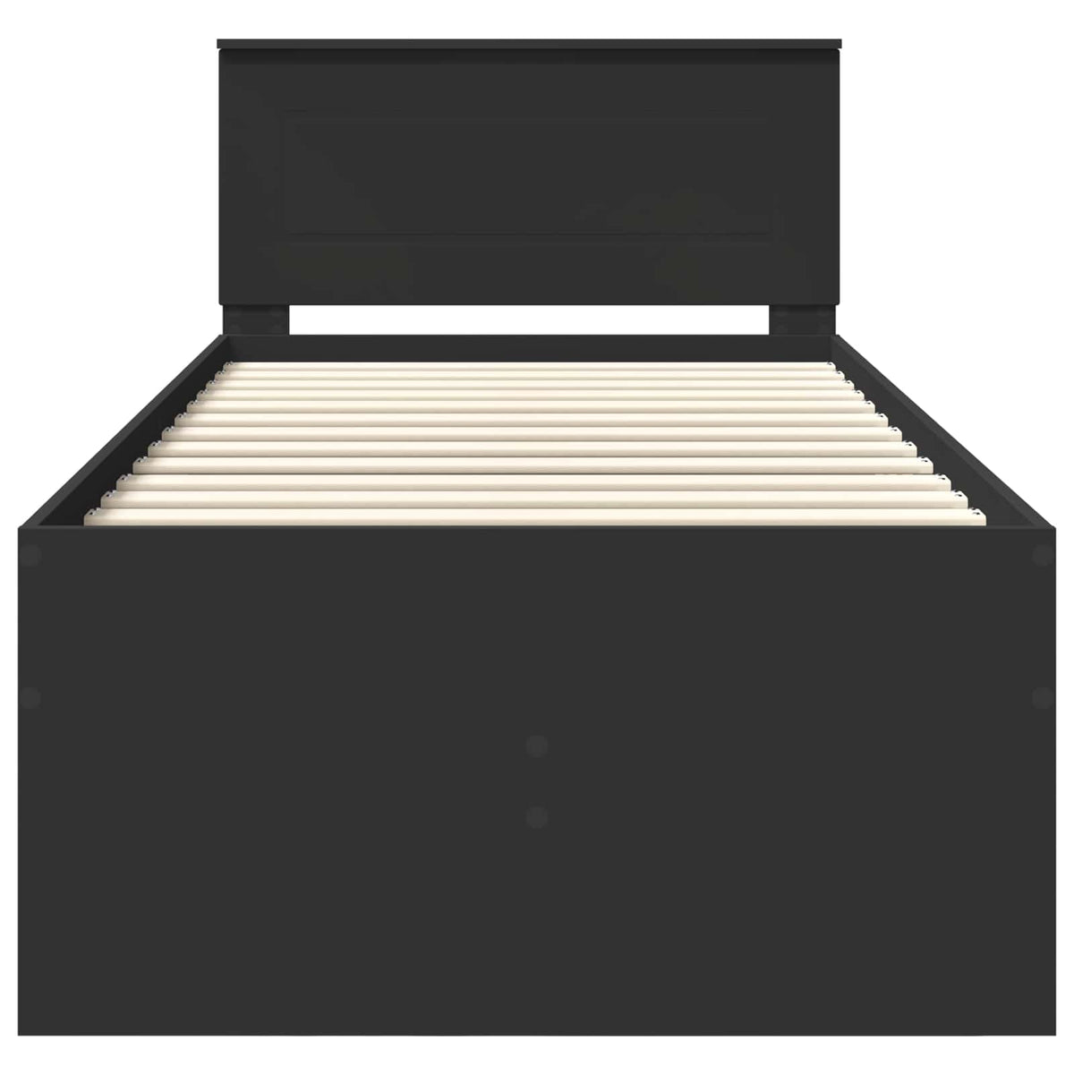 vidaXL Slaapbank met lade Wit en zwart 100 x 200 cm Bewerkt hout