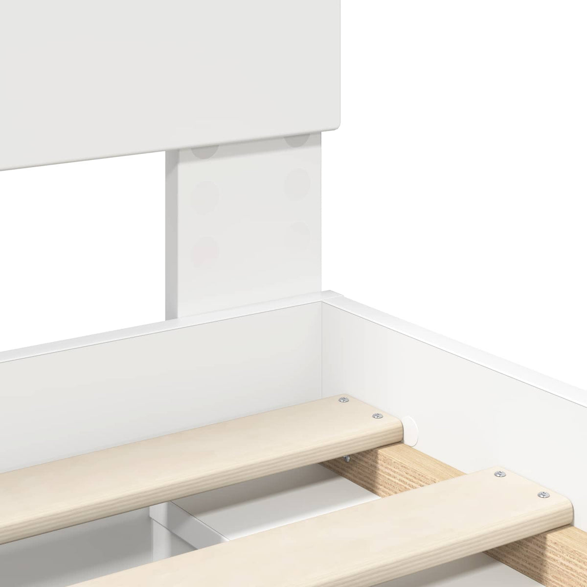 vidaXL Bedframe met hoofdeinde Wit 200 x 200 cm Massief grenenhout