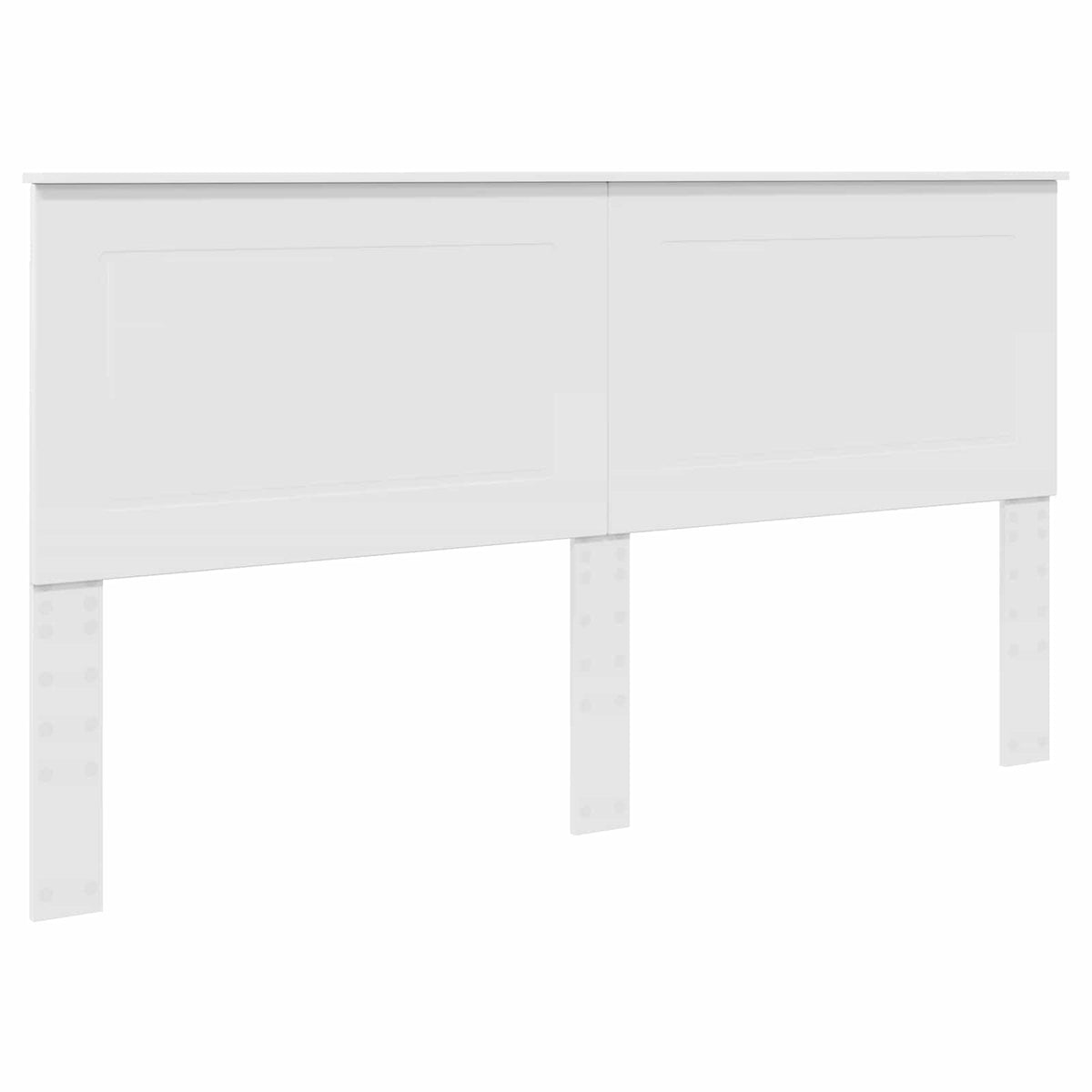 vidaXL Bedframe met hoofdeinde Wit 200 x 200 cm Massief grenenhout