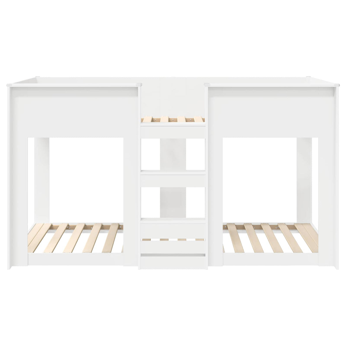 vidaXL Bunk Bed voor Kinderen Wit 75 x 190 cm Bewerkt hout
