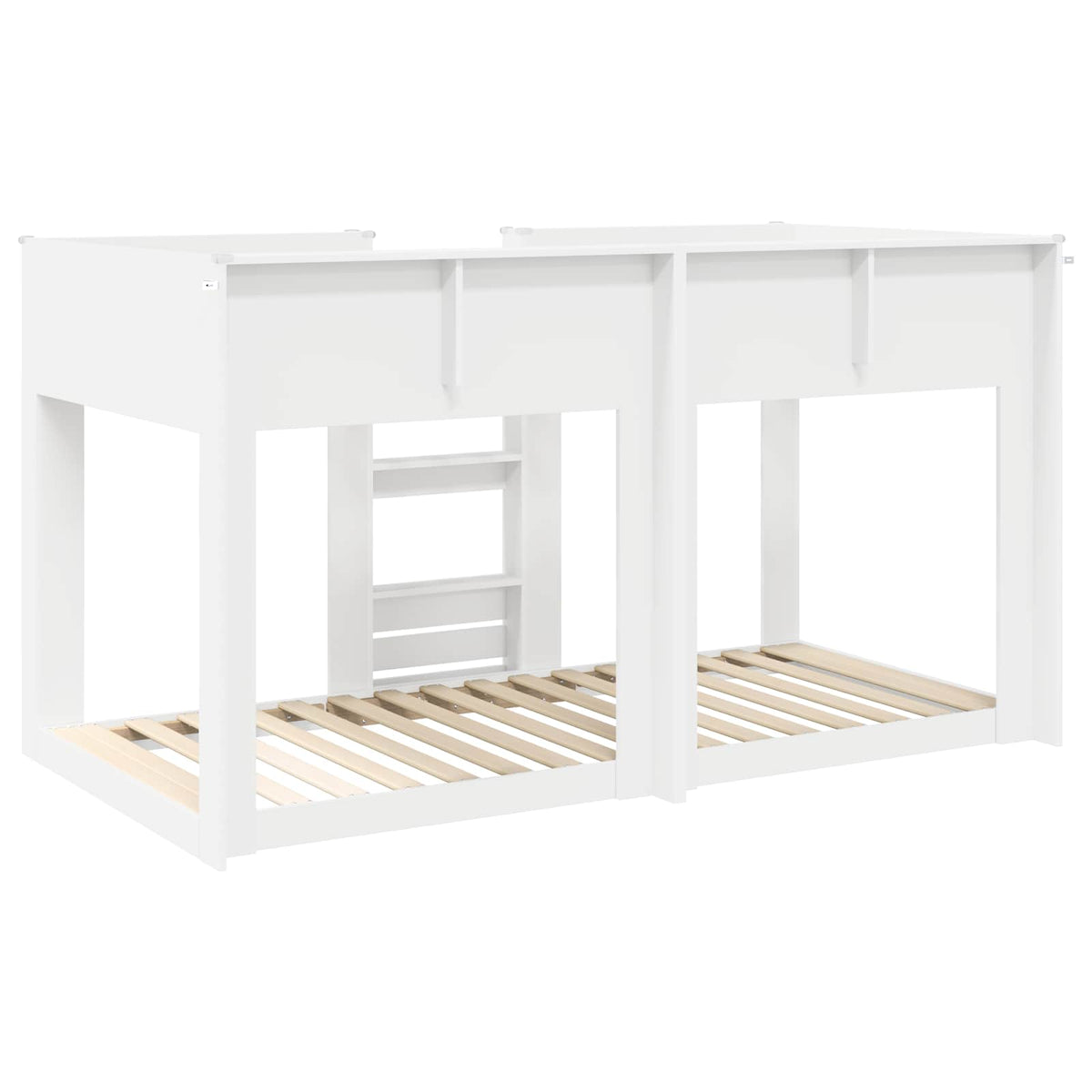 vidaXL Bunk Bed voor Kinderen Wit 75 x 190 cm Bewerkt hout