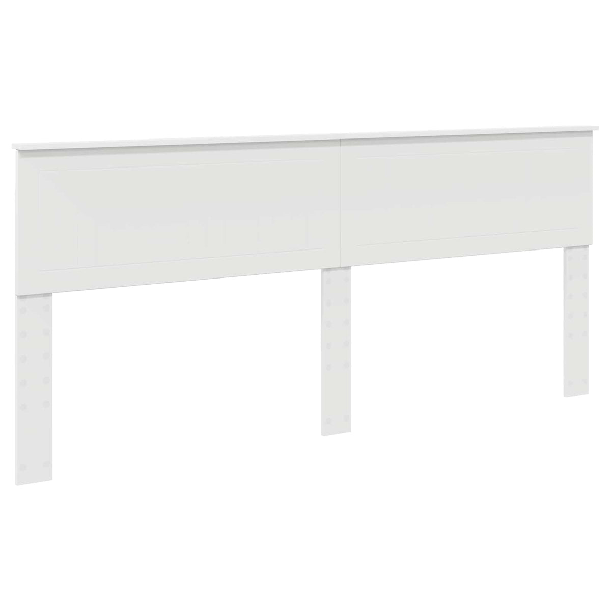 vidaXL Bedframe met hoofdeinde Wit 200 x 200 cm Massief grenenhout