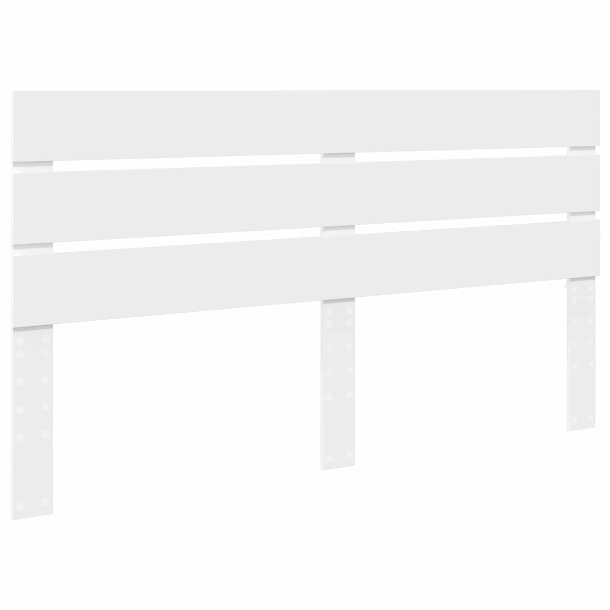 vidaXL Bedframe met hoofdeinde Wit 200 x 200 cm Massief grenenhout