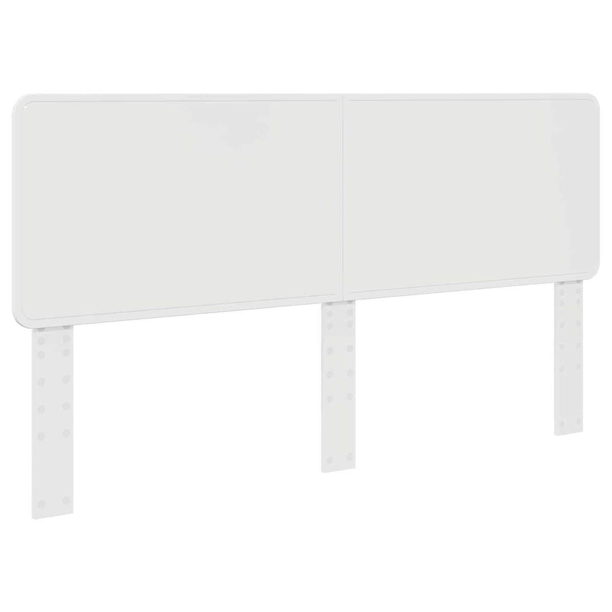 vidaXL Bedframe met hoofdeinde Wit 200 x 200 cm Massief grenenhout