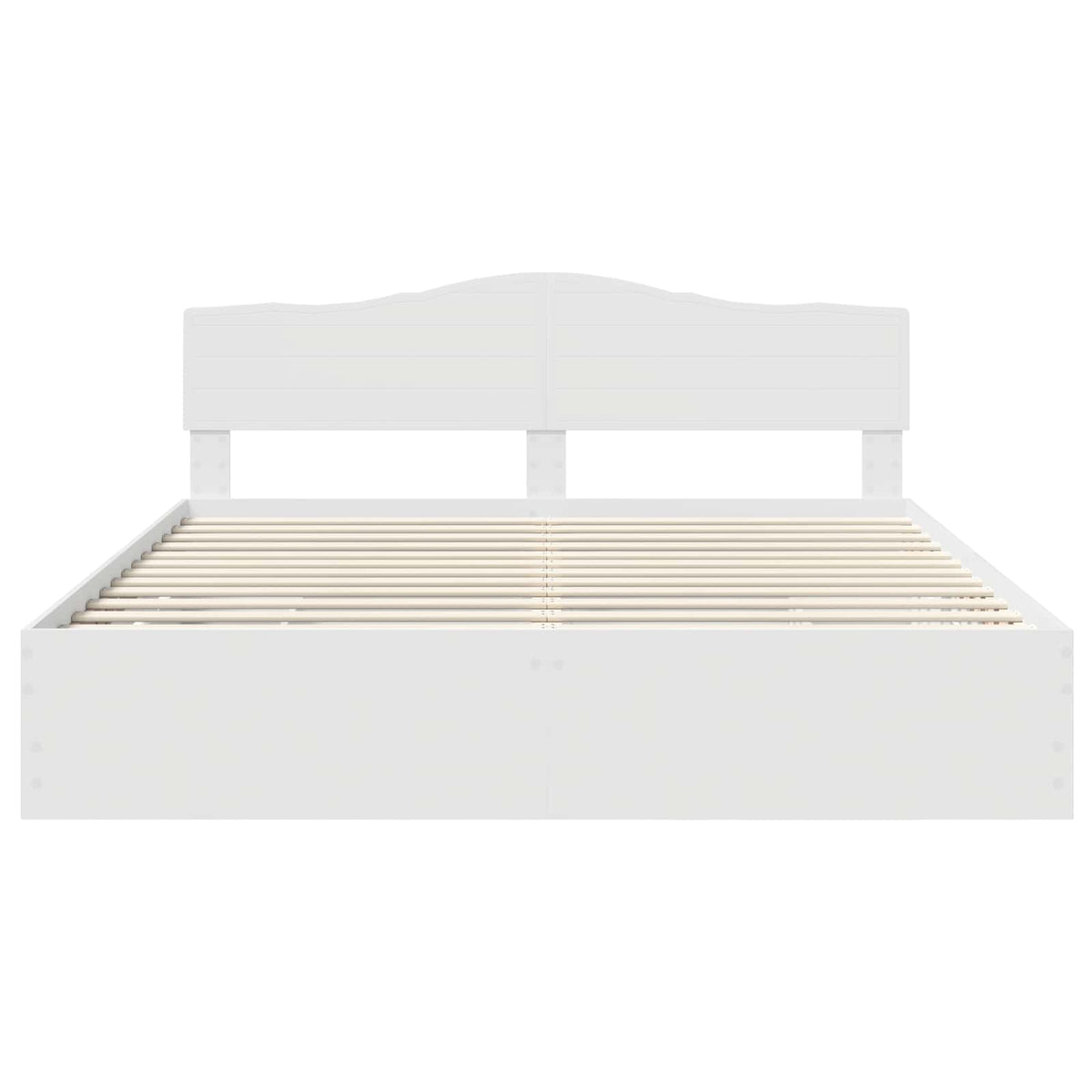 vidaXL Bedframe met lade met opslag Wit 200 x 200 cm Ingenieurshout