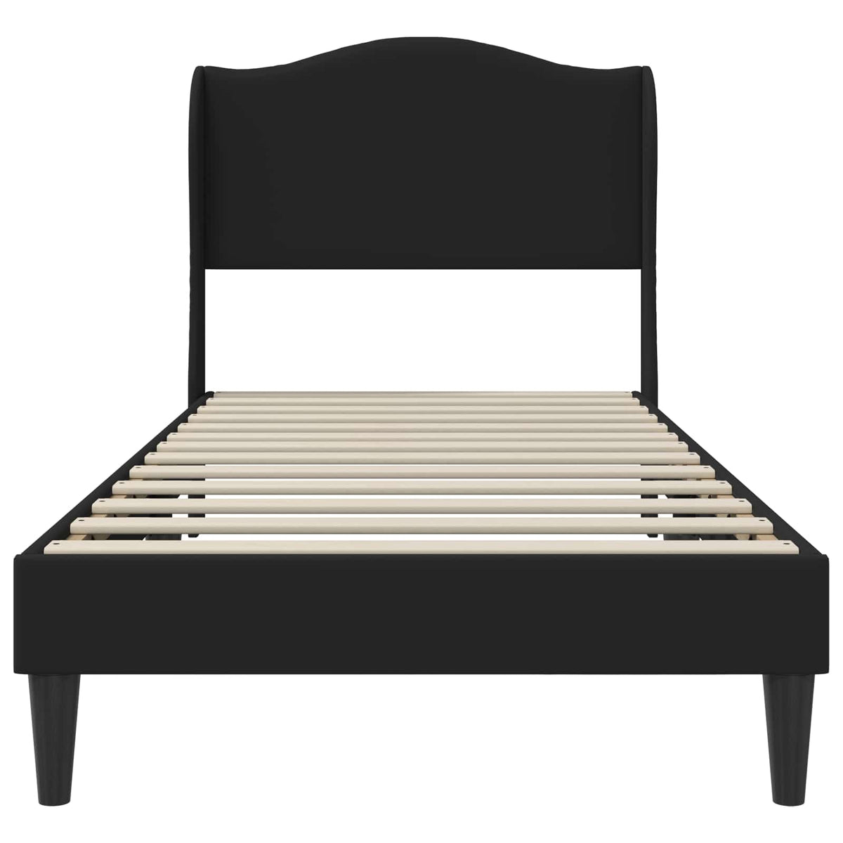 vidaXL Bedframe met hoofdeinde Zwart 90 x 190 cm Kunstleer