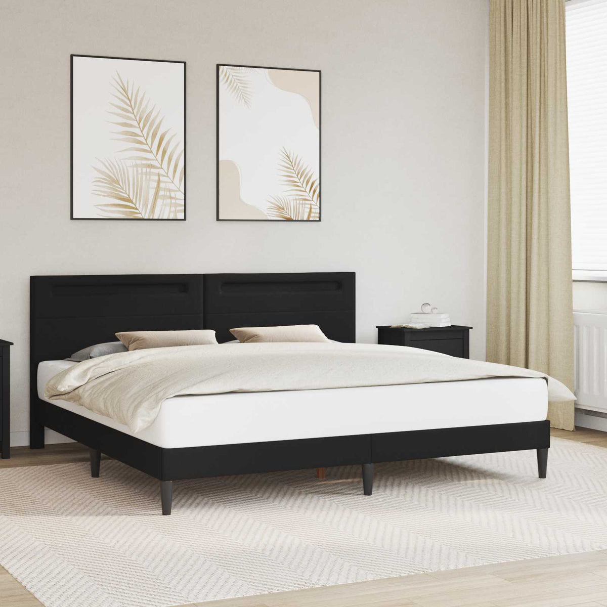 vidaXL Bedframe Zwart 90 x 190 cm Kunstleer