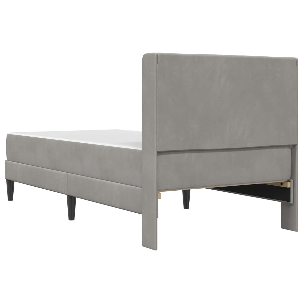vidaXL Bedframe Lichtgrijs 80 x 200 cm Fluweel