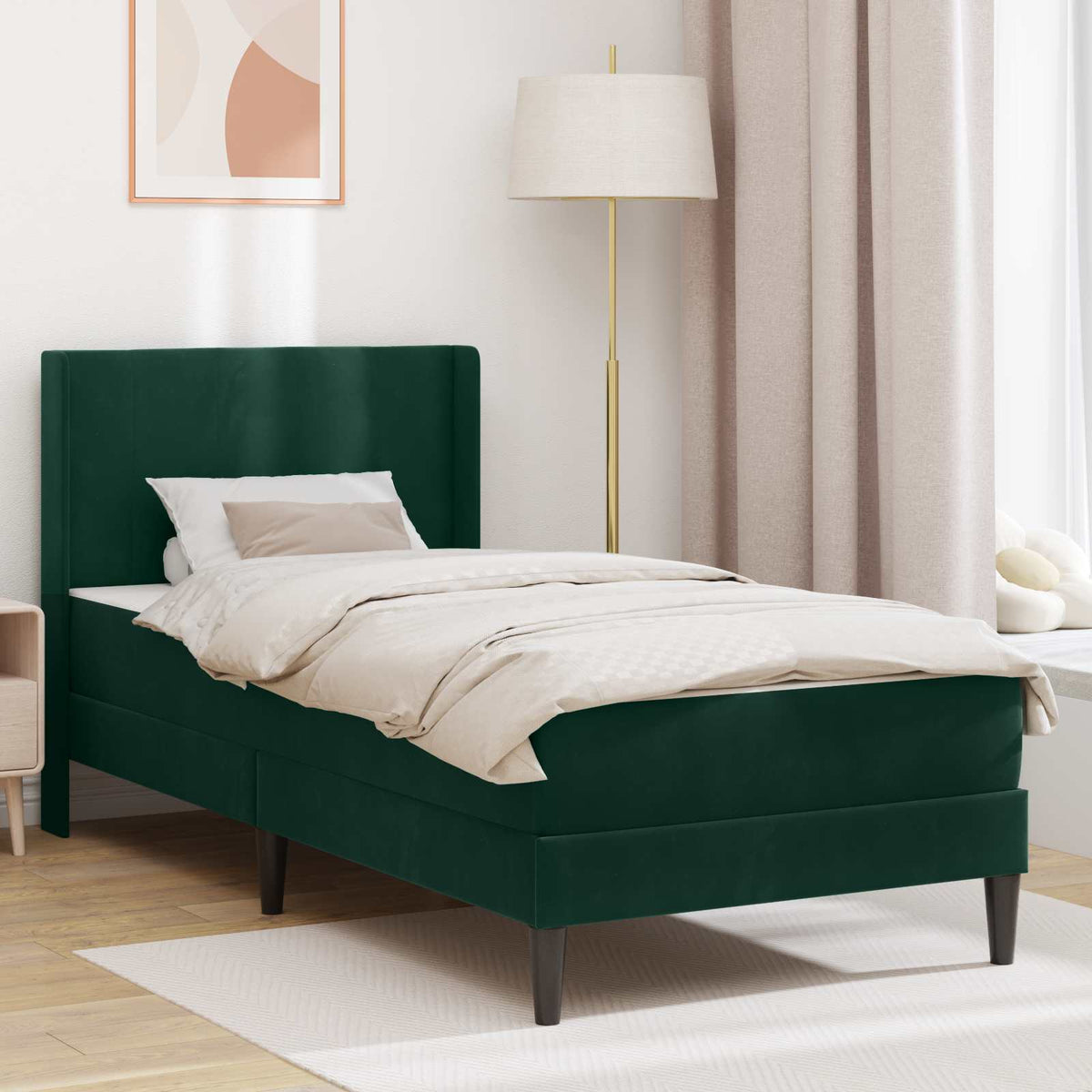 vidaXL Bedframe Lichtgrijs 80 x 200 cm Fluweel