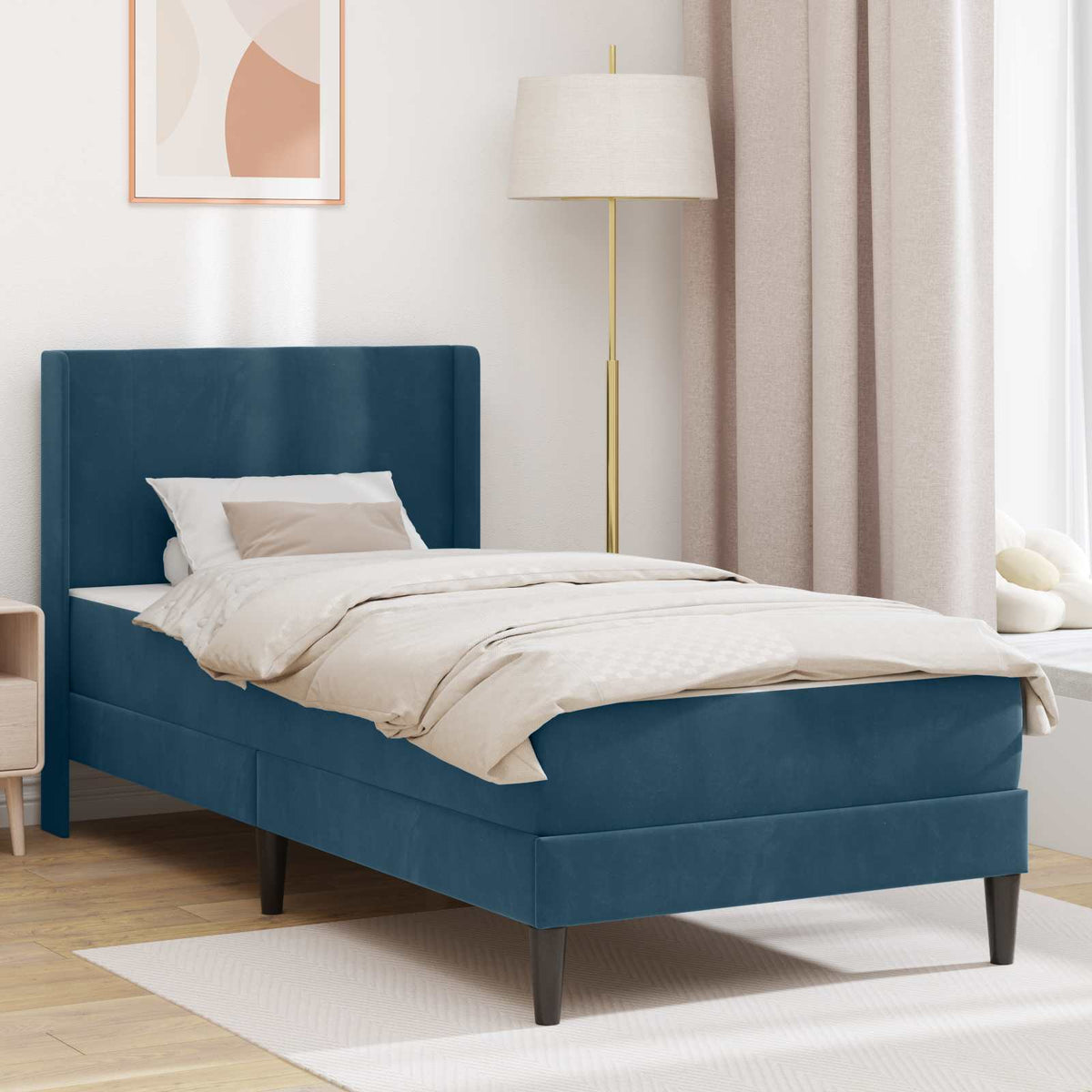 vidaXL Bedframe Lichtgrijs 80 x 200 cm Fluweel
