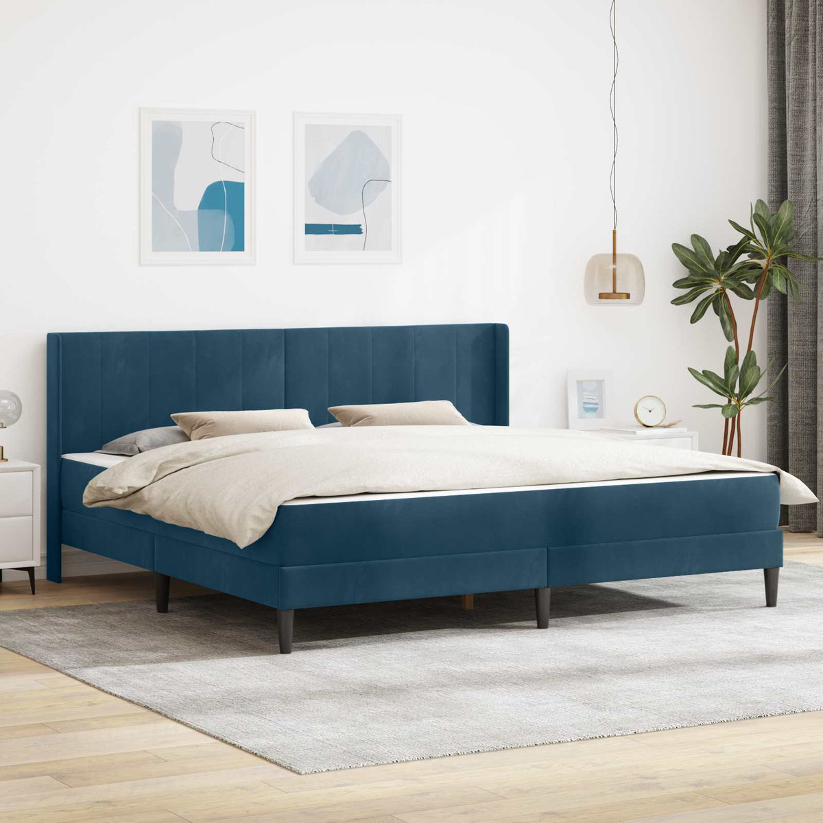 vidaXL Bedframe Lichtgrijs 80 x 200 cm Fluweel