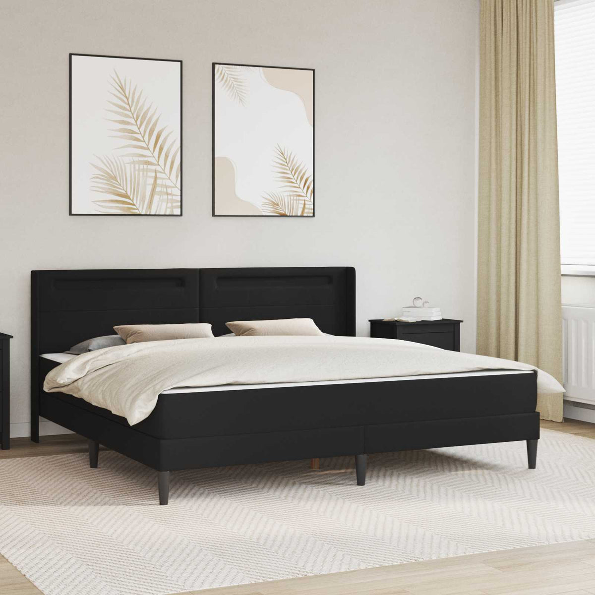 vidaXL Bedframe met matras Grijs 80 x 200 cm Kunstleer