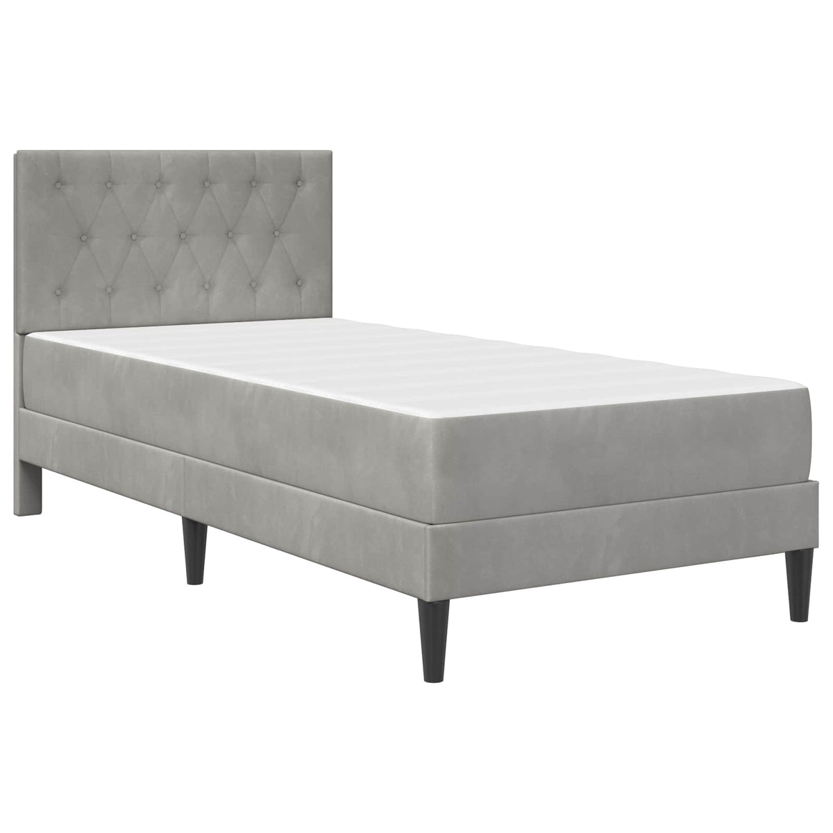 vidaXL Bedframe met matras met hoofdeinde Roze 80 x 200 cm Fluweel