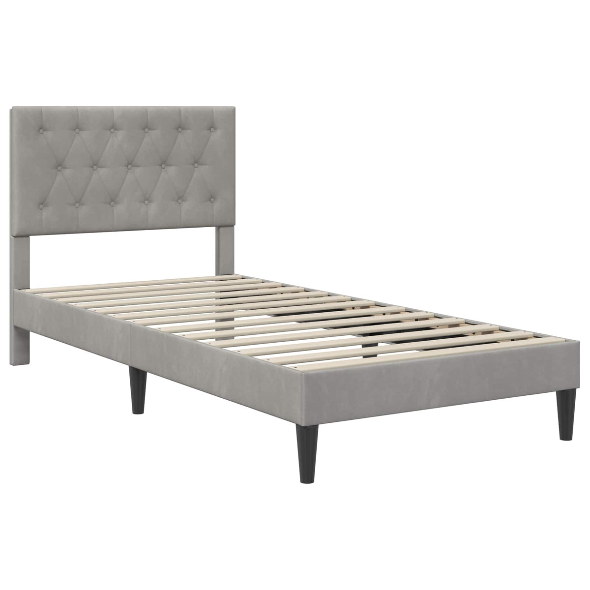 vidaXL Bedframe met matras met hoofdeinde Roze 80 x 200 cm Fluweel