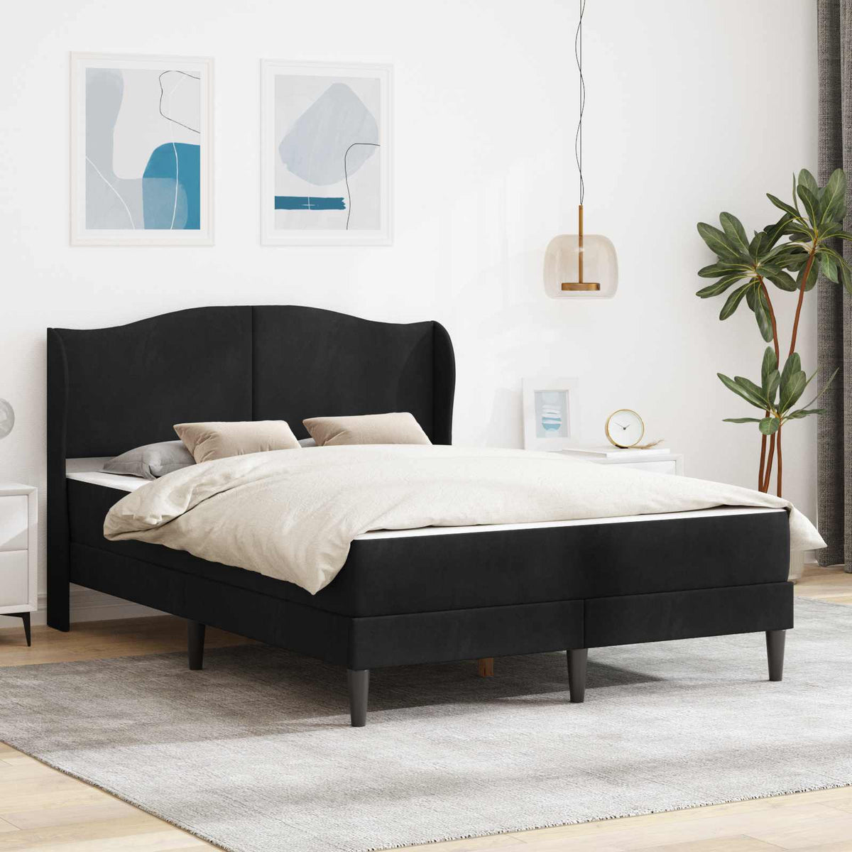 vidaXL Bedframe met hoofdeinde Roze 90 x 190 cm Fluweel