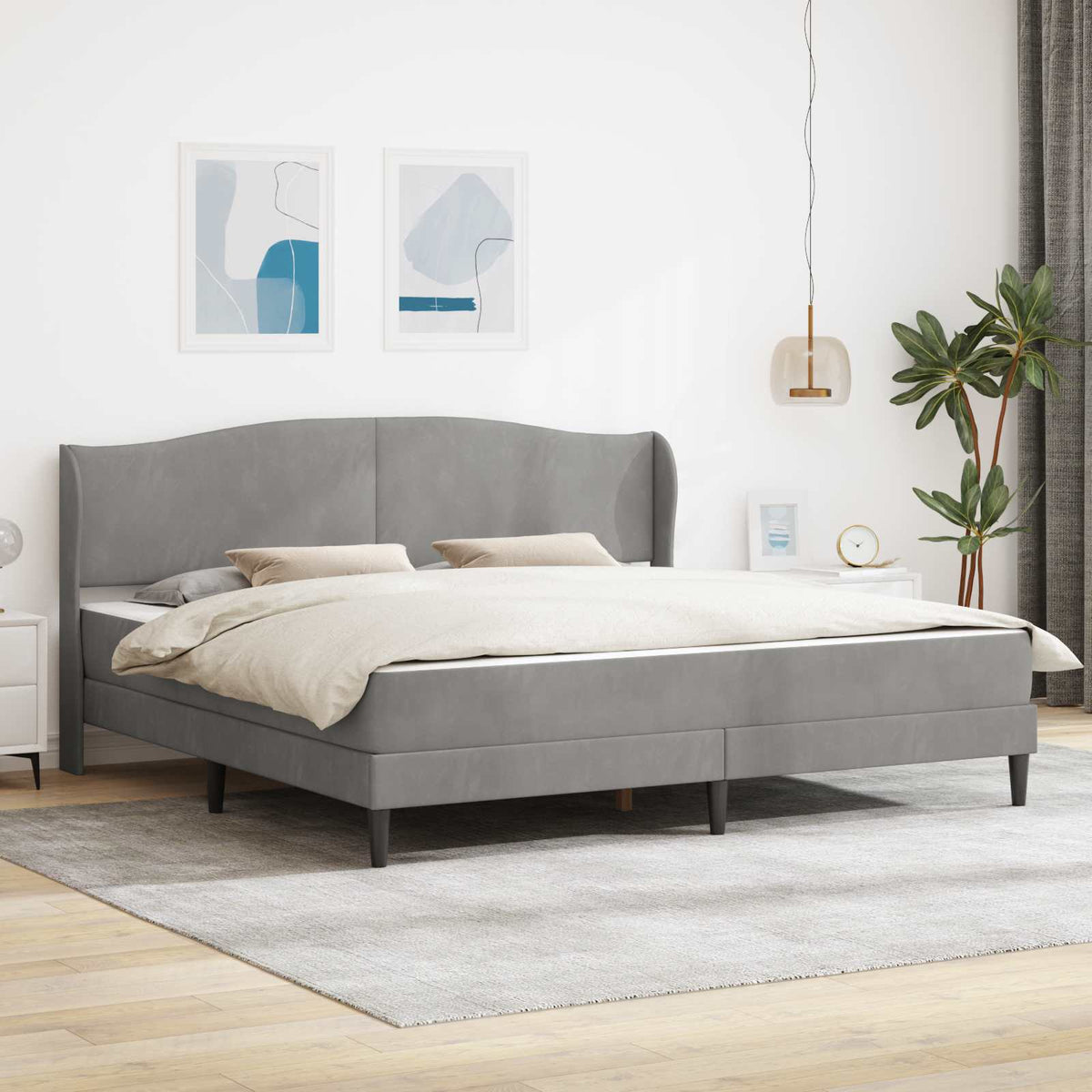 vidaXL Bedframe met hoofdeinde Roze 90 x 190 cm Fluweel