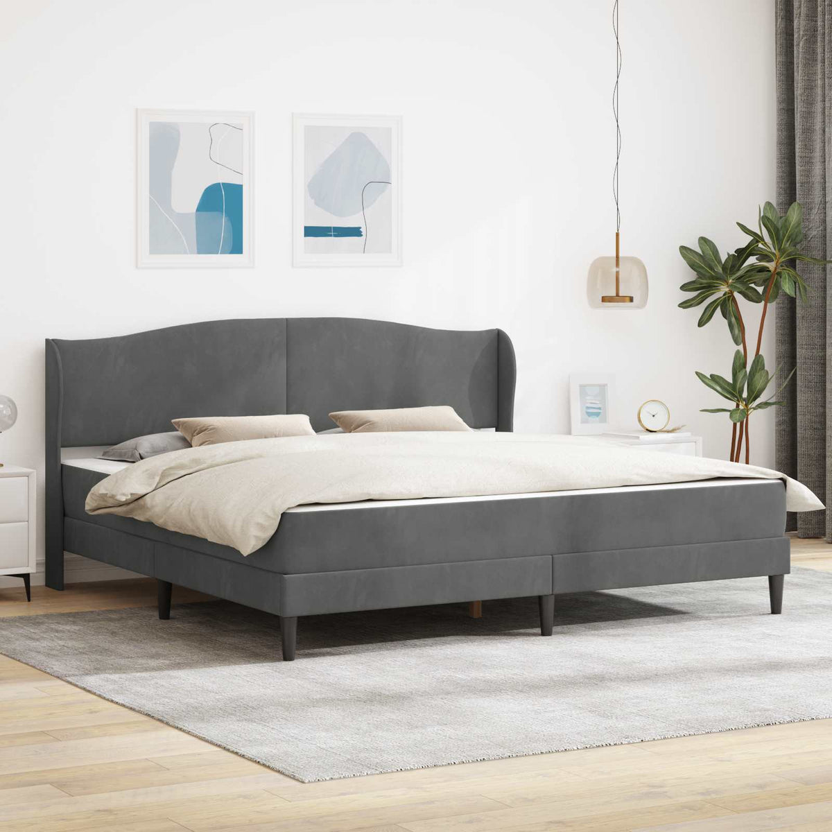 vidaXL Bedframe met hoofdeinde Roze 90 x 190 cm Fluweel