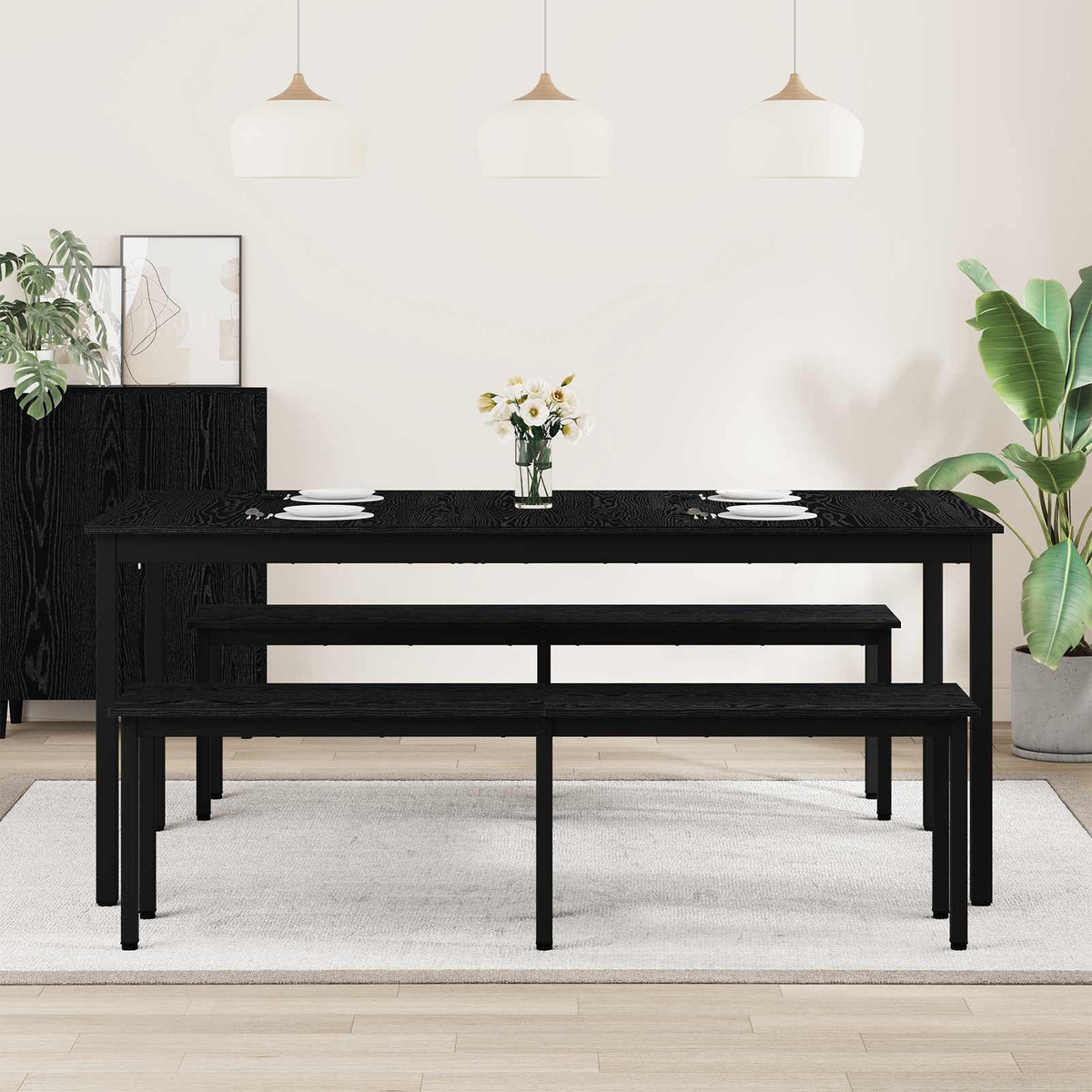 vidaXL Eettafels 60 x 60 x 75 cm METAAL