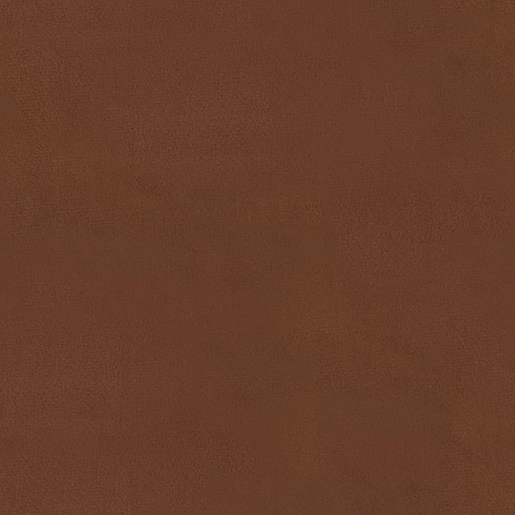 vidaXL Voetenbank 60x60x36 cm microvezelstof bruin - Aashly