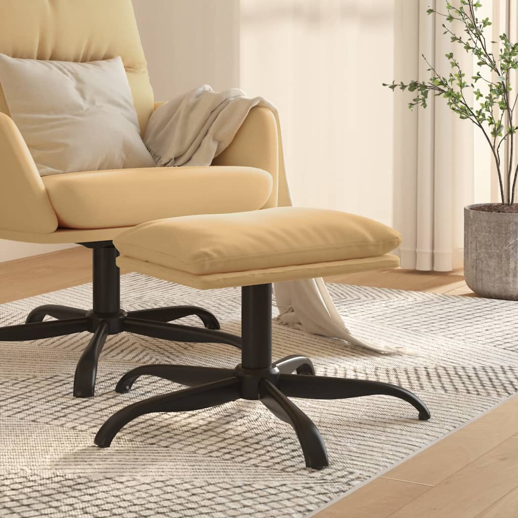 vidaXL Voetenbank 60x60x36 cm microvezelstof bruin - Aashly