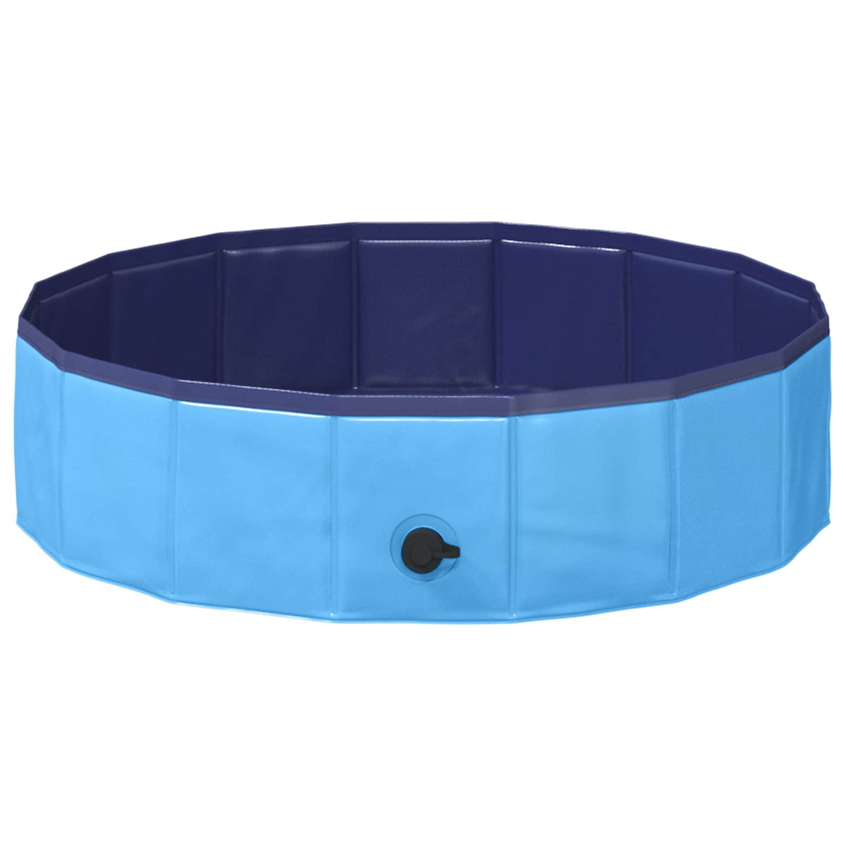 vidaXL Opvouwbaar zwembadd voor honden Rood en blauw 80 x 80 x 20 cm