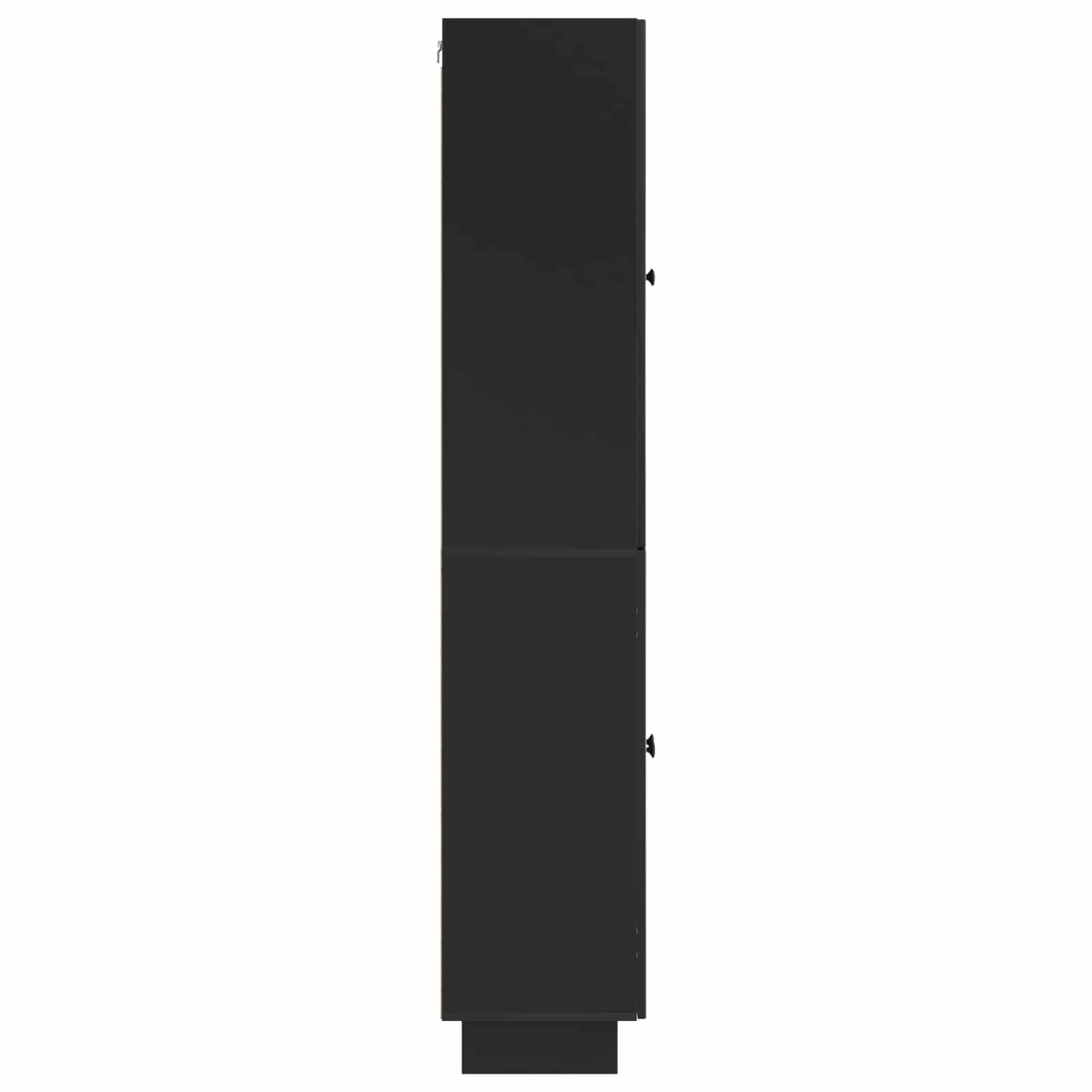 vidaXL Kastenset 2 pcs Zwart 66 x 34,5 x 90 cm Bewerkt hout