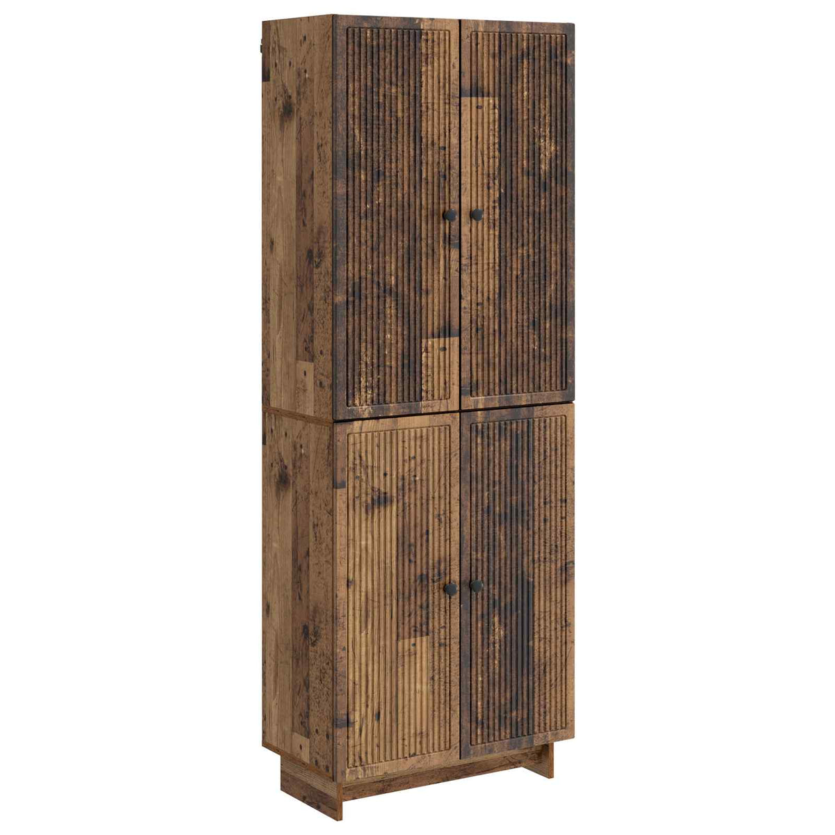 vidaXL Kastenset 2 pcs Zwart 66 x 34,5 x 90 cm Bewerkt hout