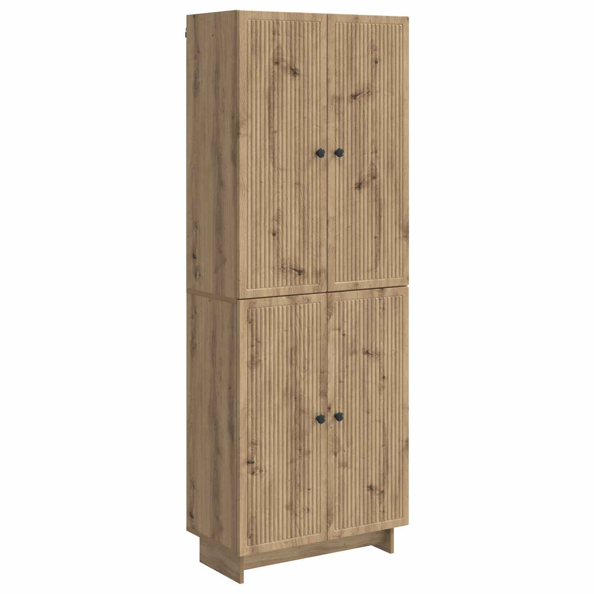 vidaXL Kastenset 2 pcs Zwart 66 x 34,5 x 90 cm Bewerkt hout