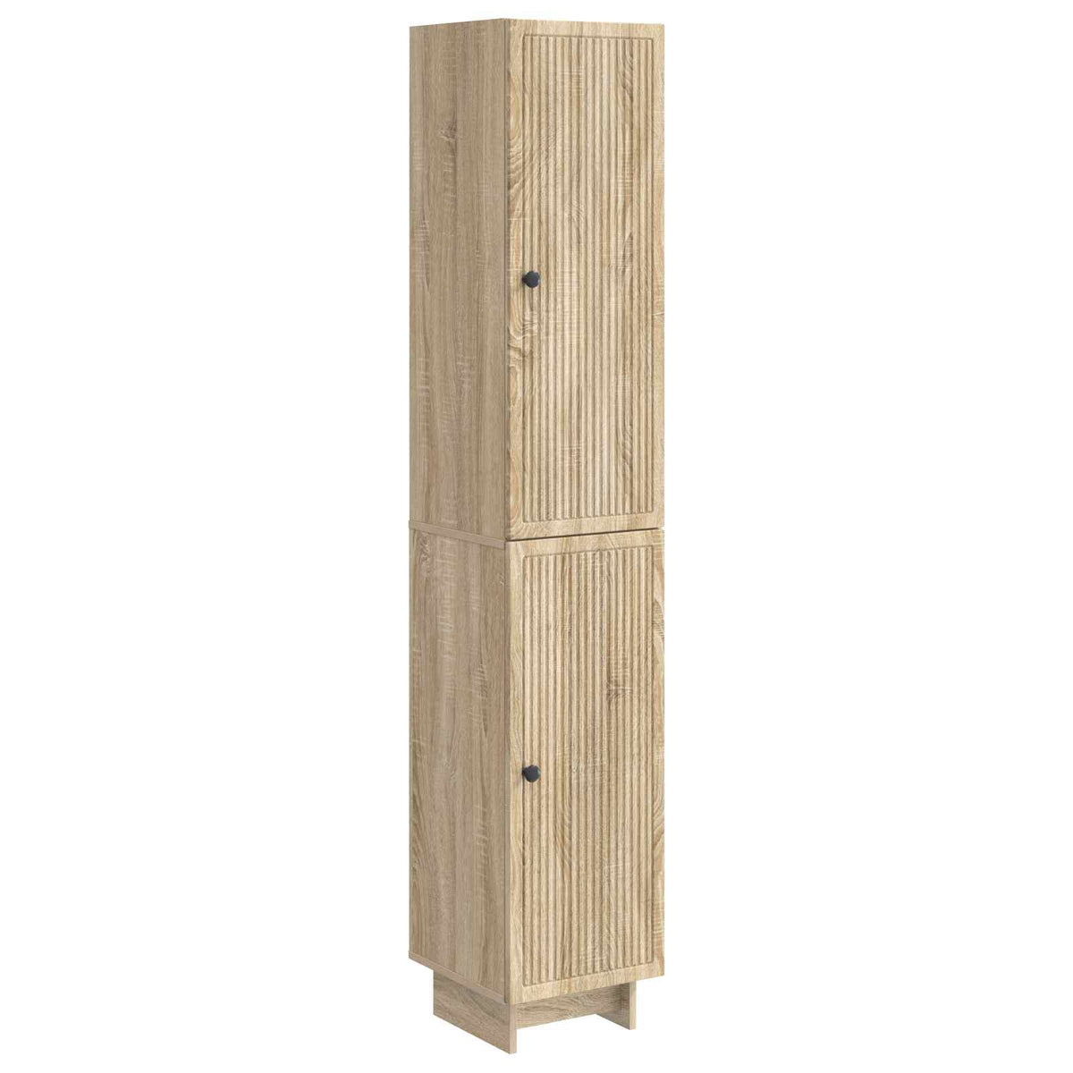 vidaXL Kastenset 2 pcs Zwart 34,5 x 33 x 90 cm Bewerkt hout