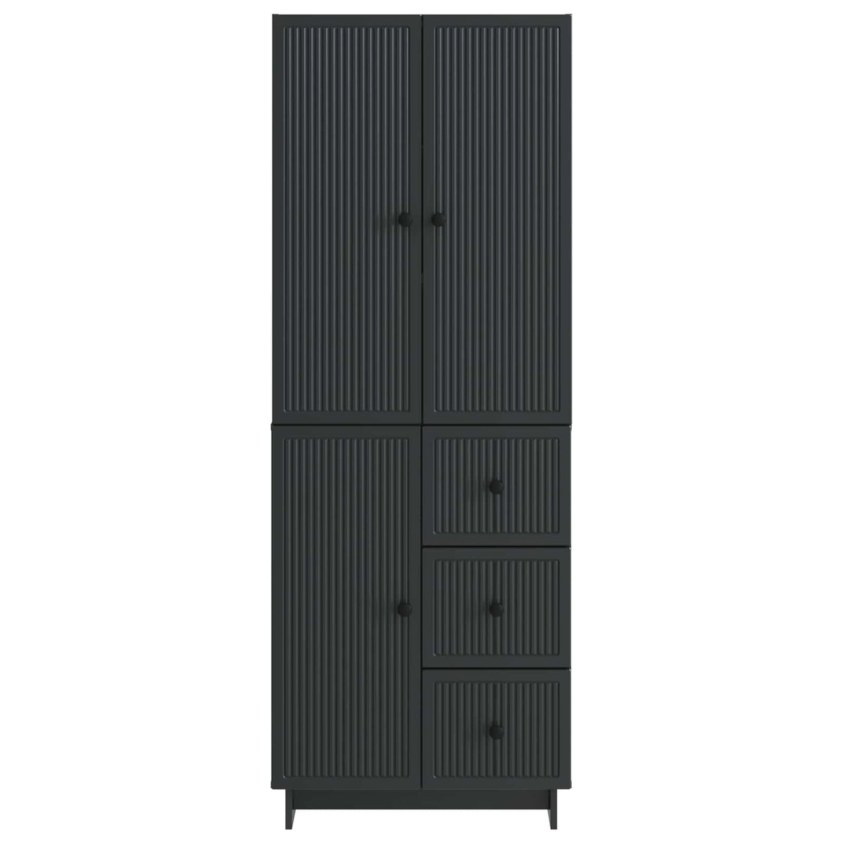 vidaXL Kastenset 2 pcs 66 x 34,5 x 90 cm Bewerkt hout