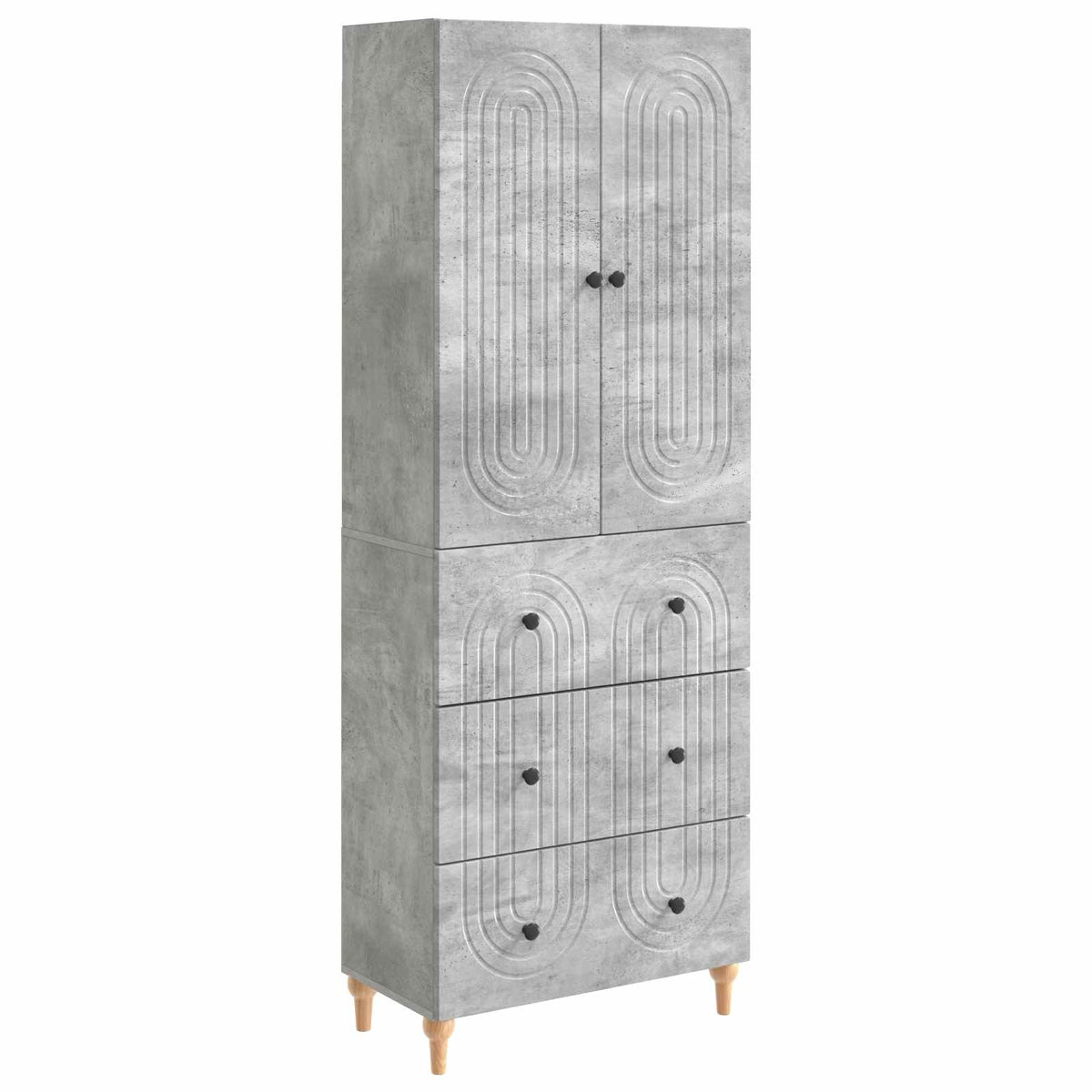 vidaXL Kastenset 2 pcs 66 x 34,5 x 90 cm Bewerkt hout