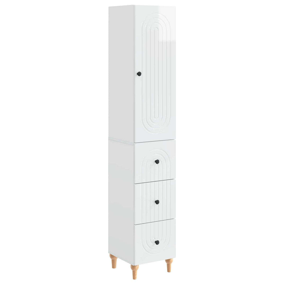 vidaXL Kastenset 2 pcs 33 x 34,5 x 90 cm Bewerkt hout