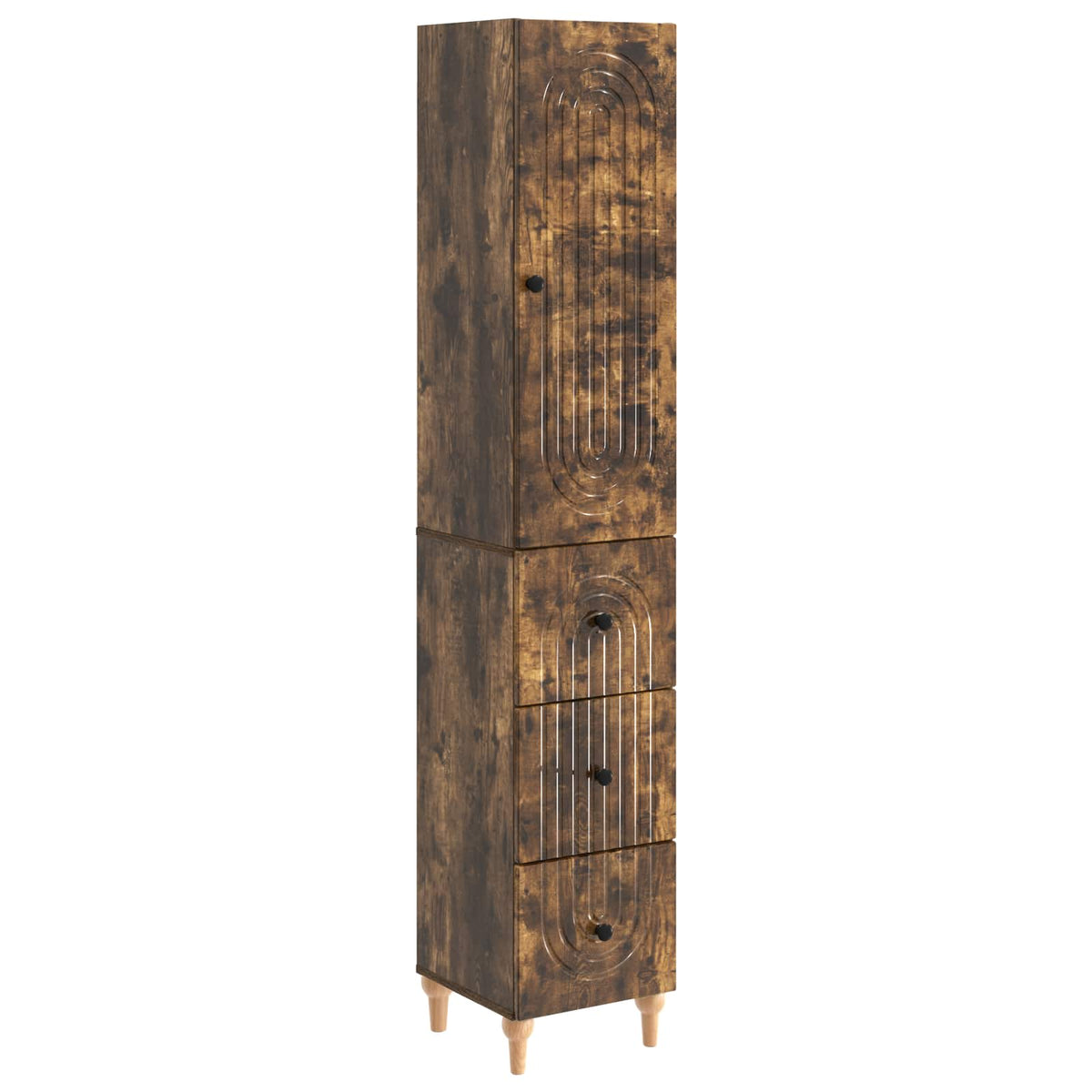 vidaXL Kastenset 2 pcs 33 x 34,5 x 90 cm Bewerkt hout