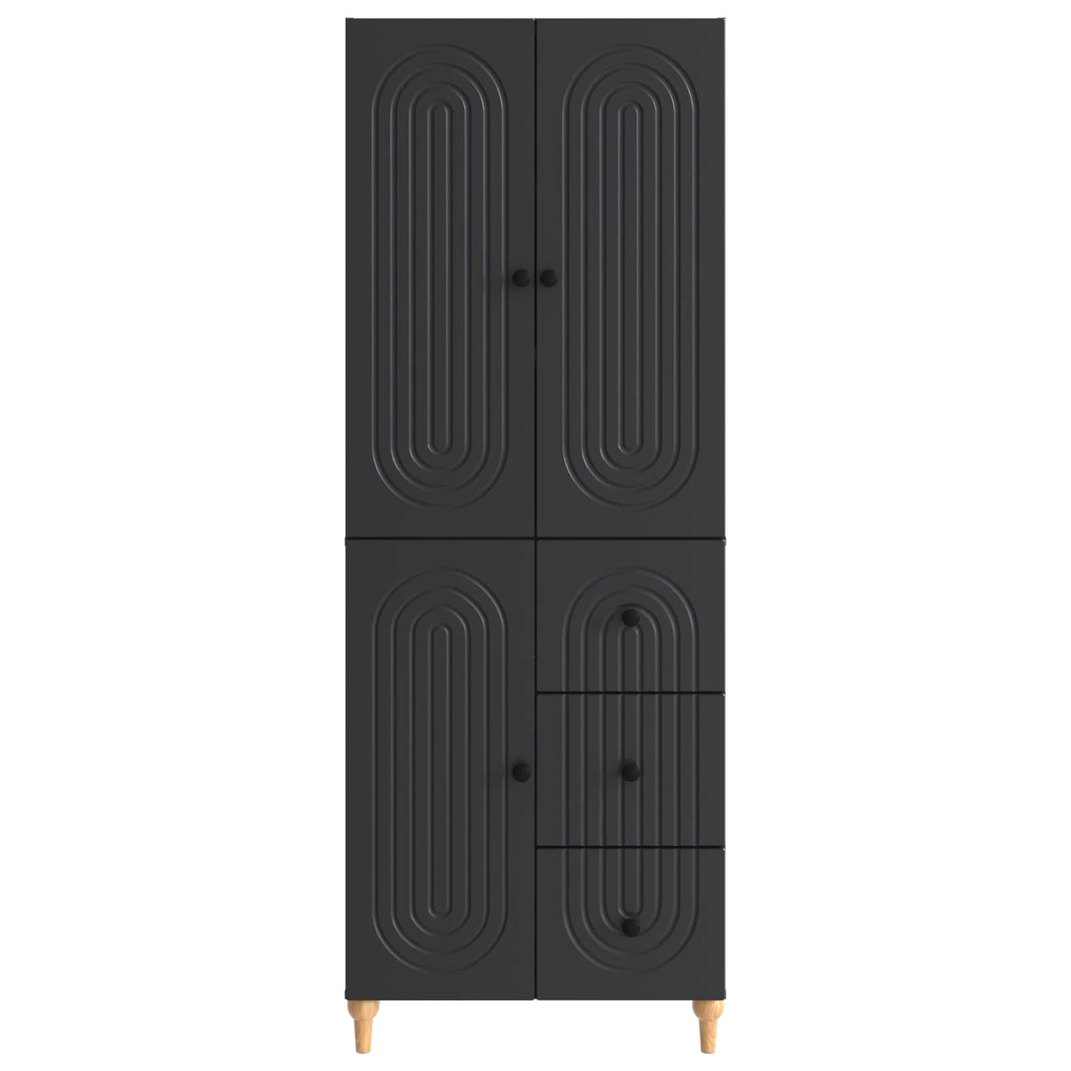 vidaXL Kastenset 2 pcs 66 x 34,5 x 90 cm Bewerkt hout