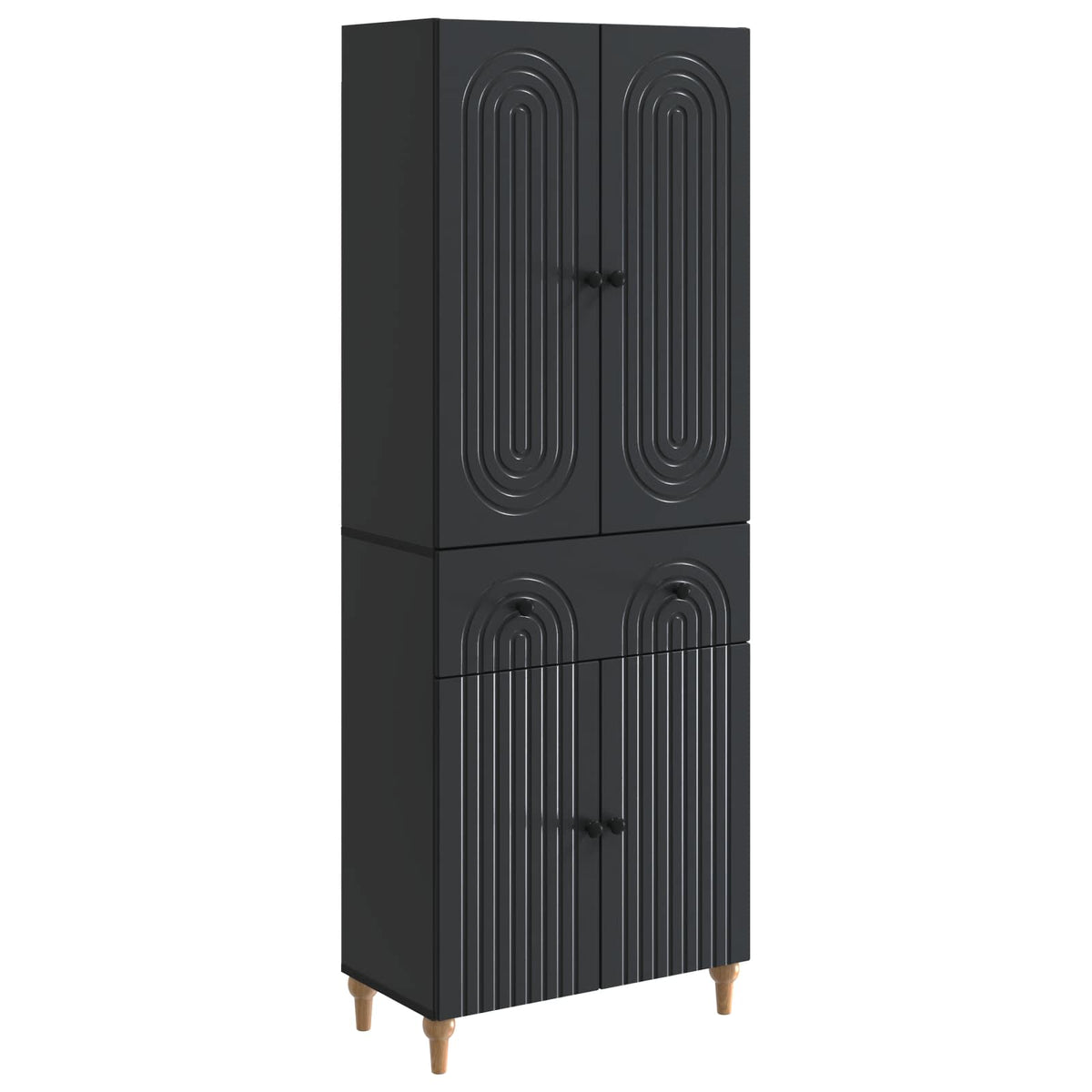 vidaXL Kastenset 2 pcs 66 x 34,5 x 90 cm Bewerkt hout