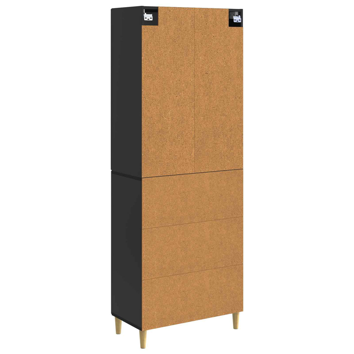 vidaXL Kastenset 2 pcs 66 x 34,5 x 95 cm Bewerkt hout