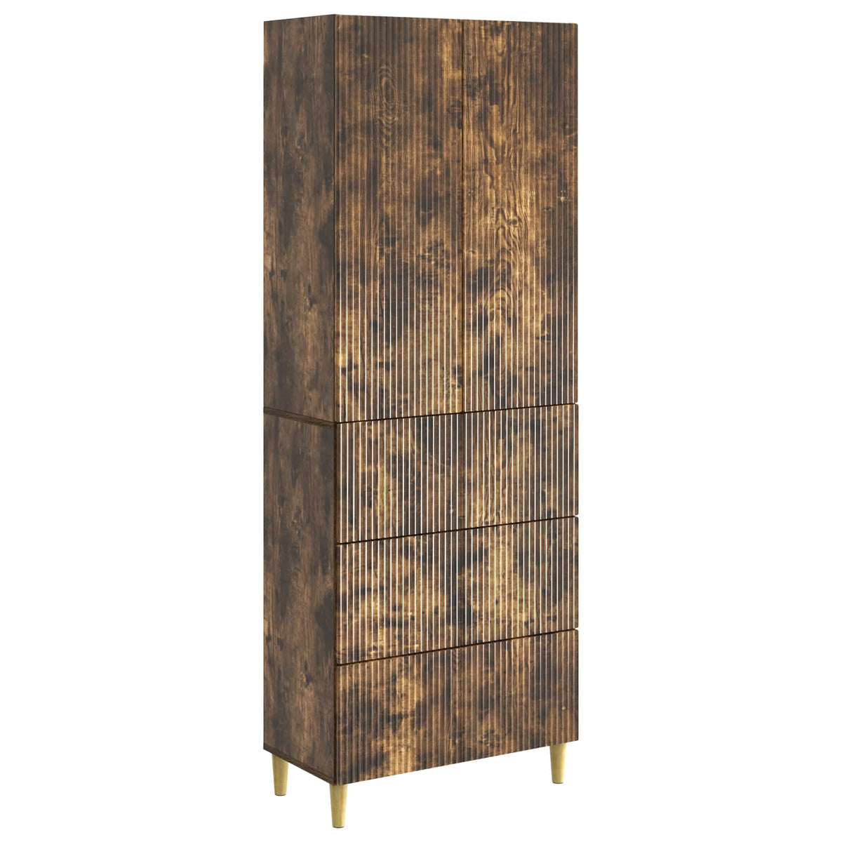 vidaXL Kastenset 2 pcs 66 x 34,5 x 90 cm Bewerkt hout