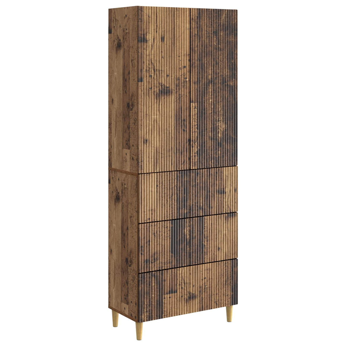 vidaXL Kastenset 2 pcs 66 x 34,5 x 90 cm Bewerkt hout