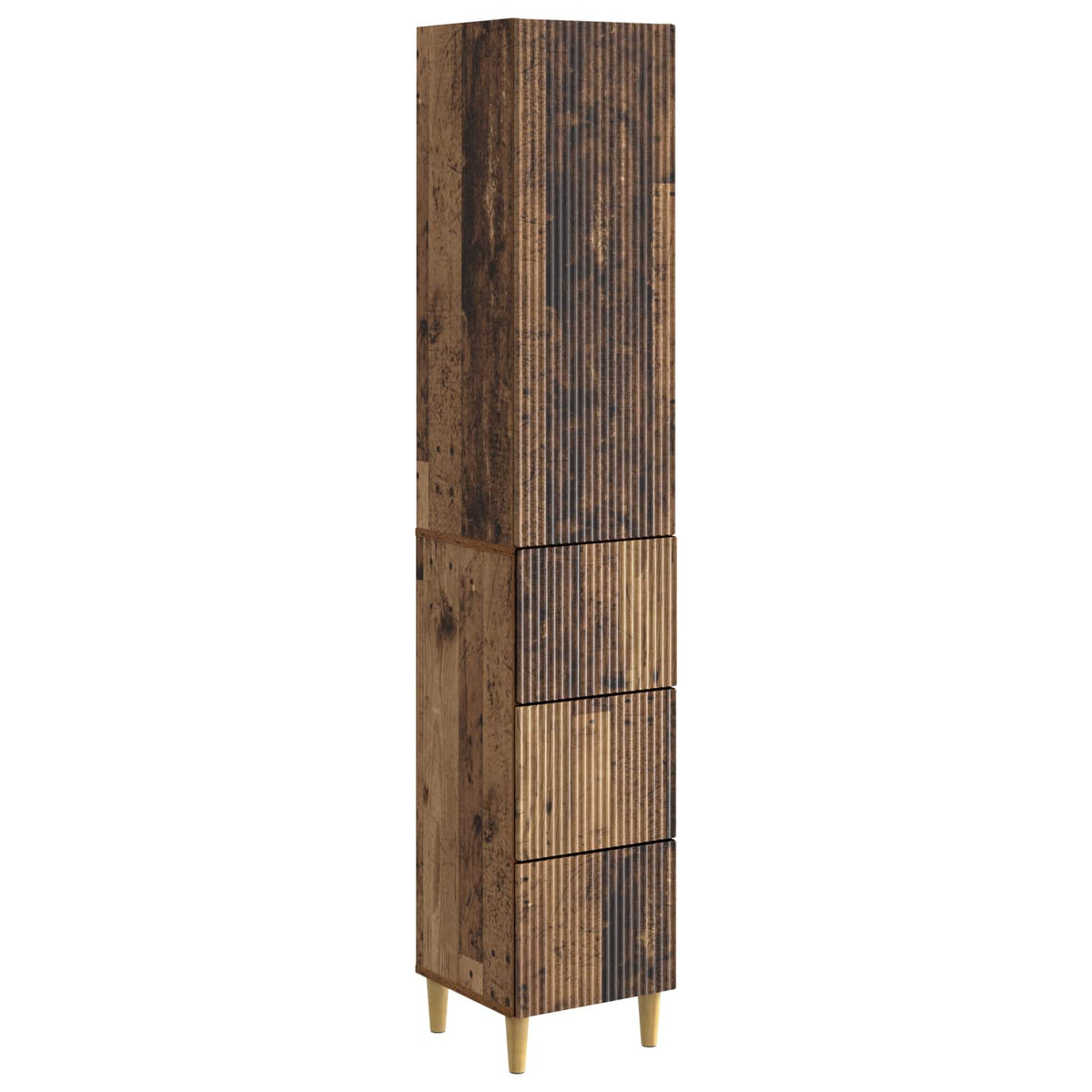 vidaXL Kastenset 2 pcs 33 x 34,5 x 90 cm Bewerkt hout