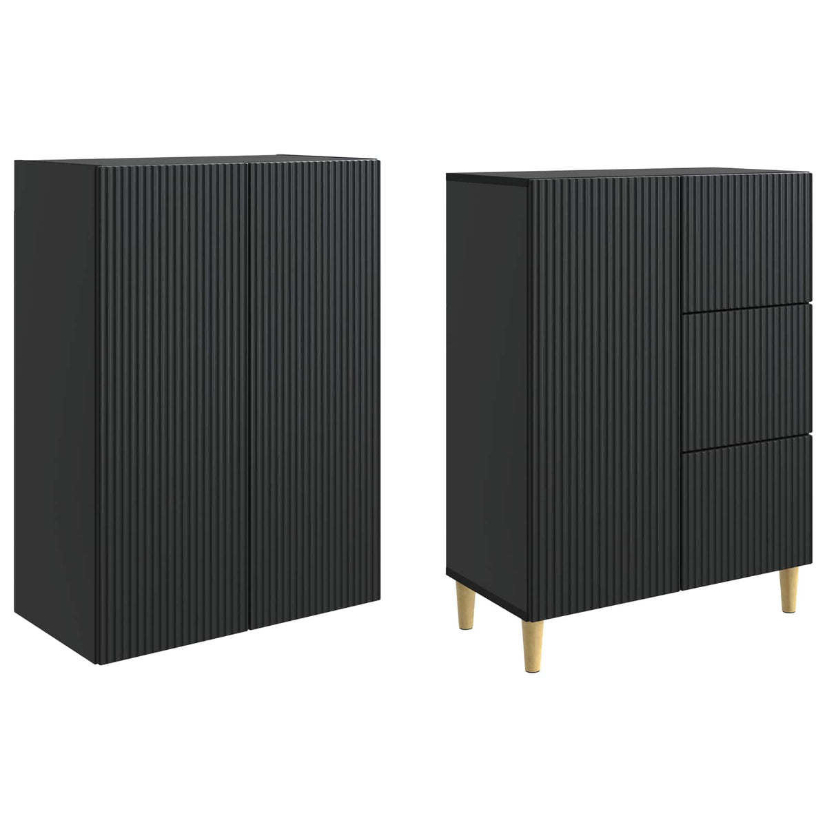 vidaXL Kastenset 2 pcs 66 x 34,5 x 90 cm Bewerkt hout