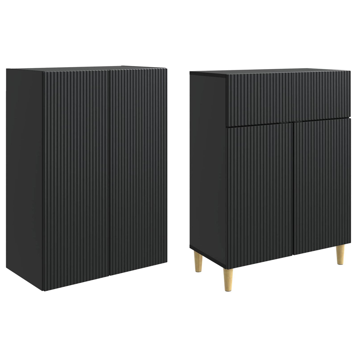 vidaXL Kastenset 2 pcs 66 x 34,5 x 90 cm Bewerkt hout