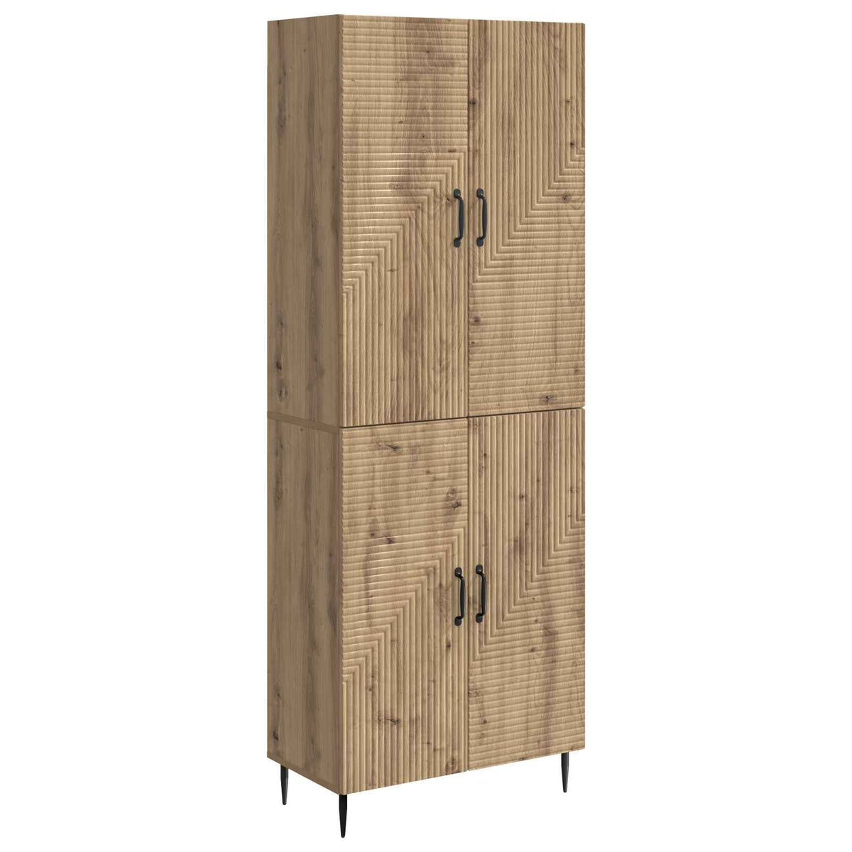vidaXL Kastenset 2 pcs 66 x 34,5 x 89,5 cm Bewerkt hout