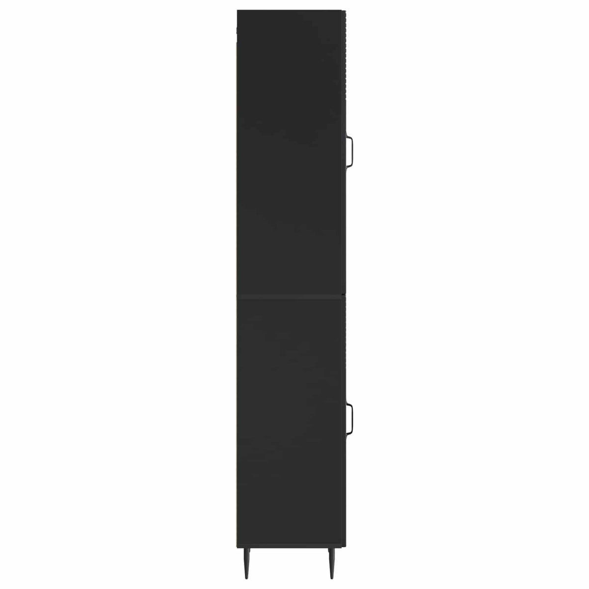 vidaXL Kastenset 2 pcs Zwart 33 x 34,5 x 89,5 cm Bewerkt hout