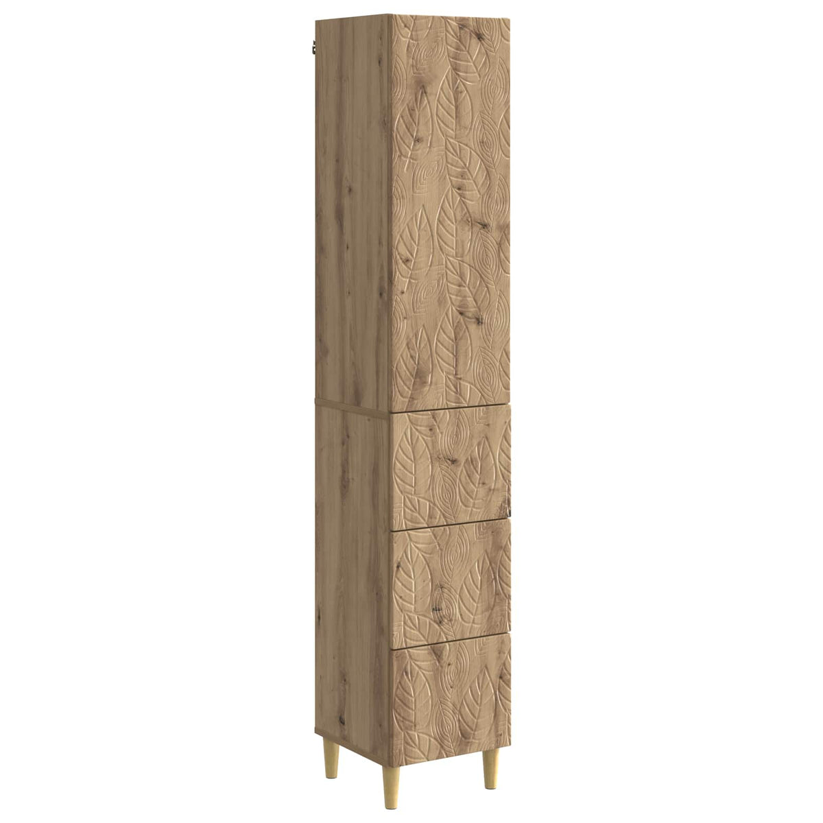 vidaXL Kastenset 2 pcs Zwart 33 x 34,5 x 90 cm Bewerkt hout