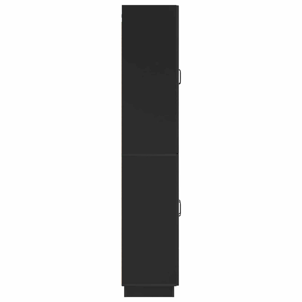 vidaXL Kastenset 2 pcs Zwart Bewerkt hout